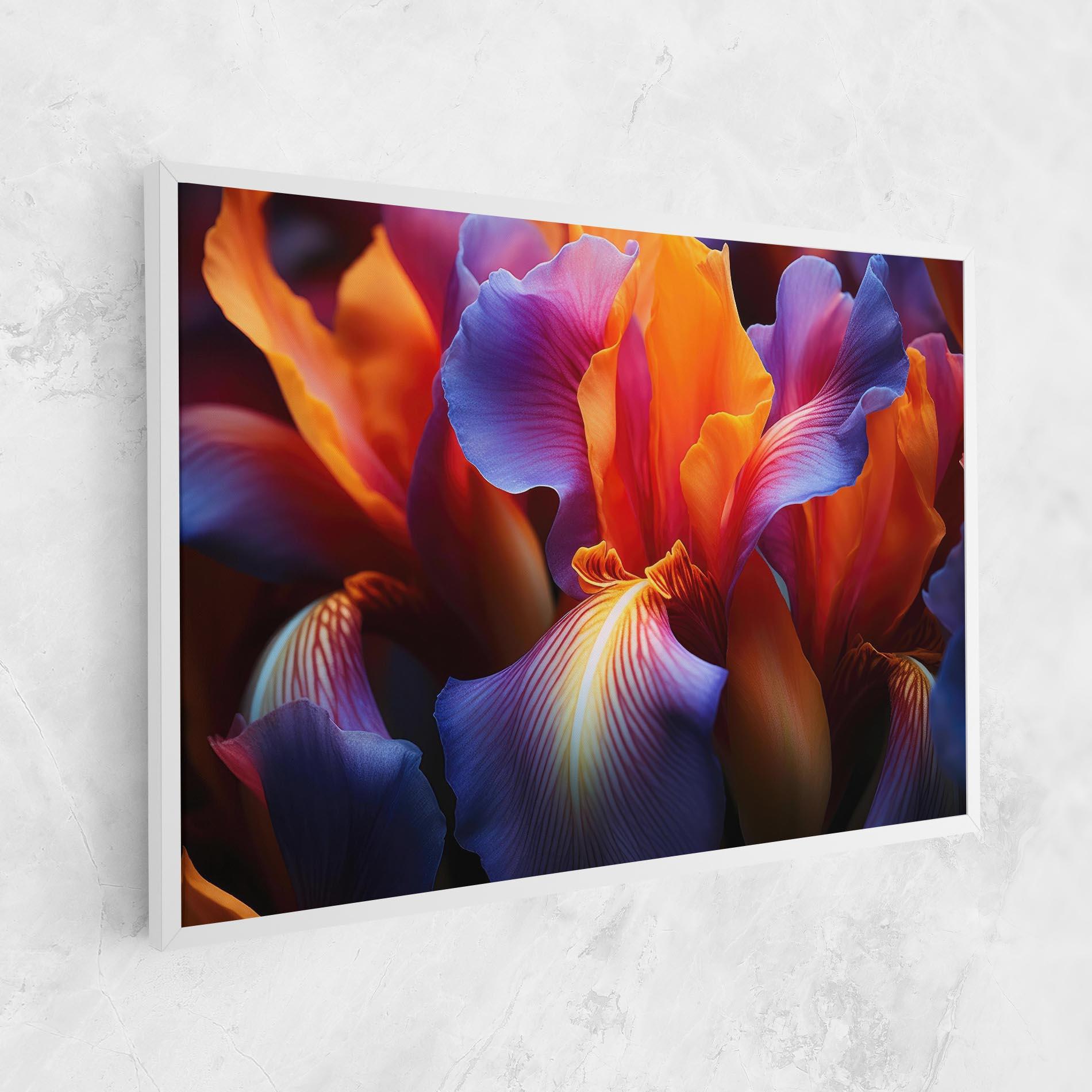 Tablou Canvas Orange Purple Iris mockup 1