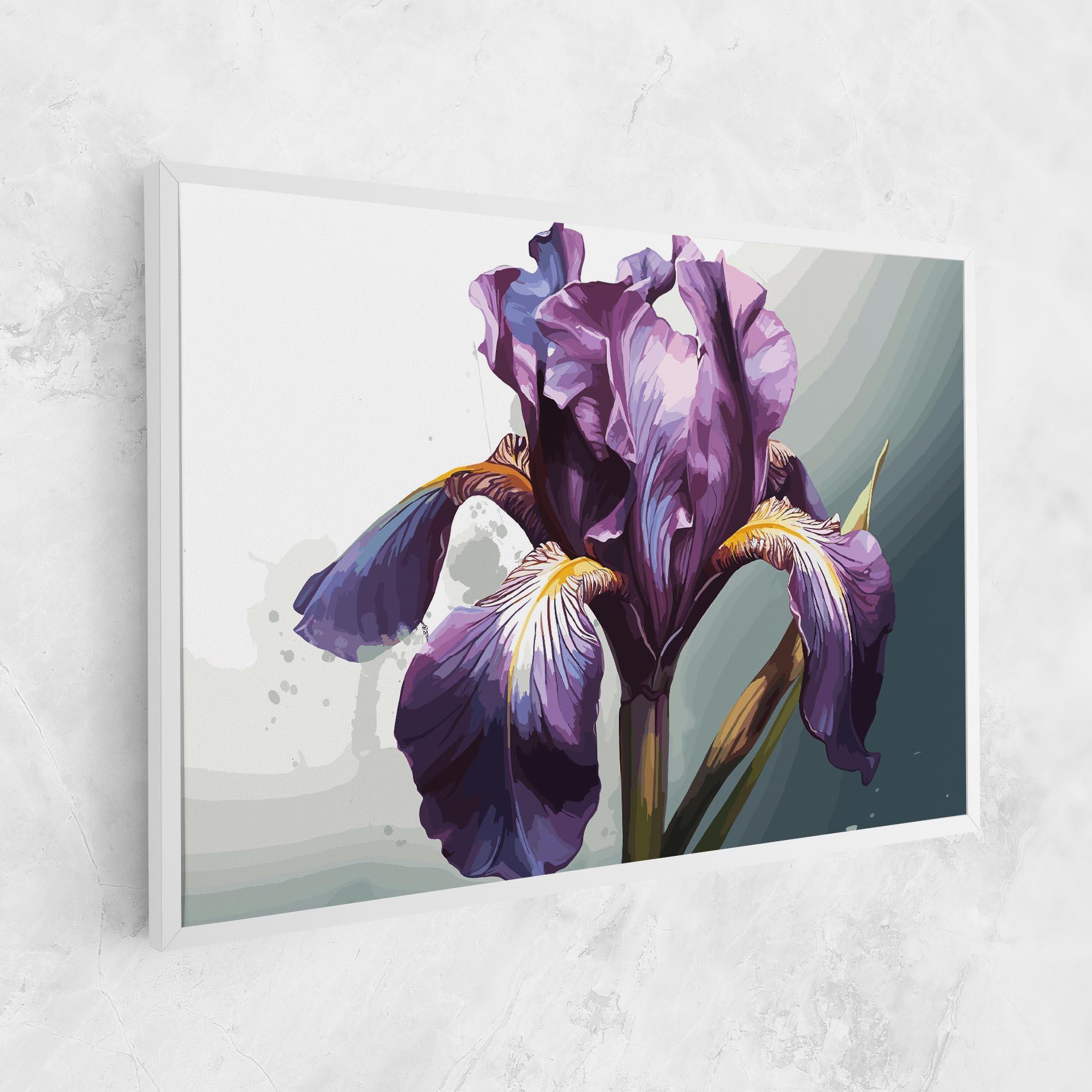 Tablou Canvas Purple Blue Iris mockup 1