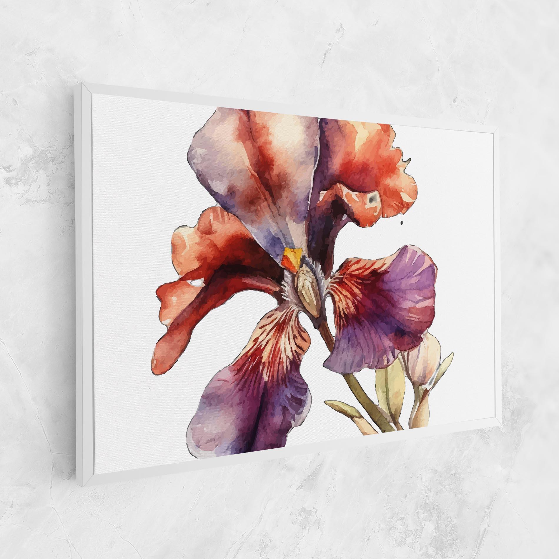 Tablou Canvas Watercolor Iris mockup 1