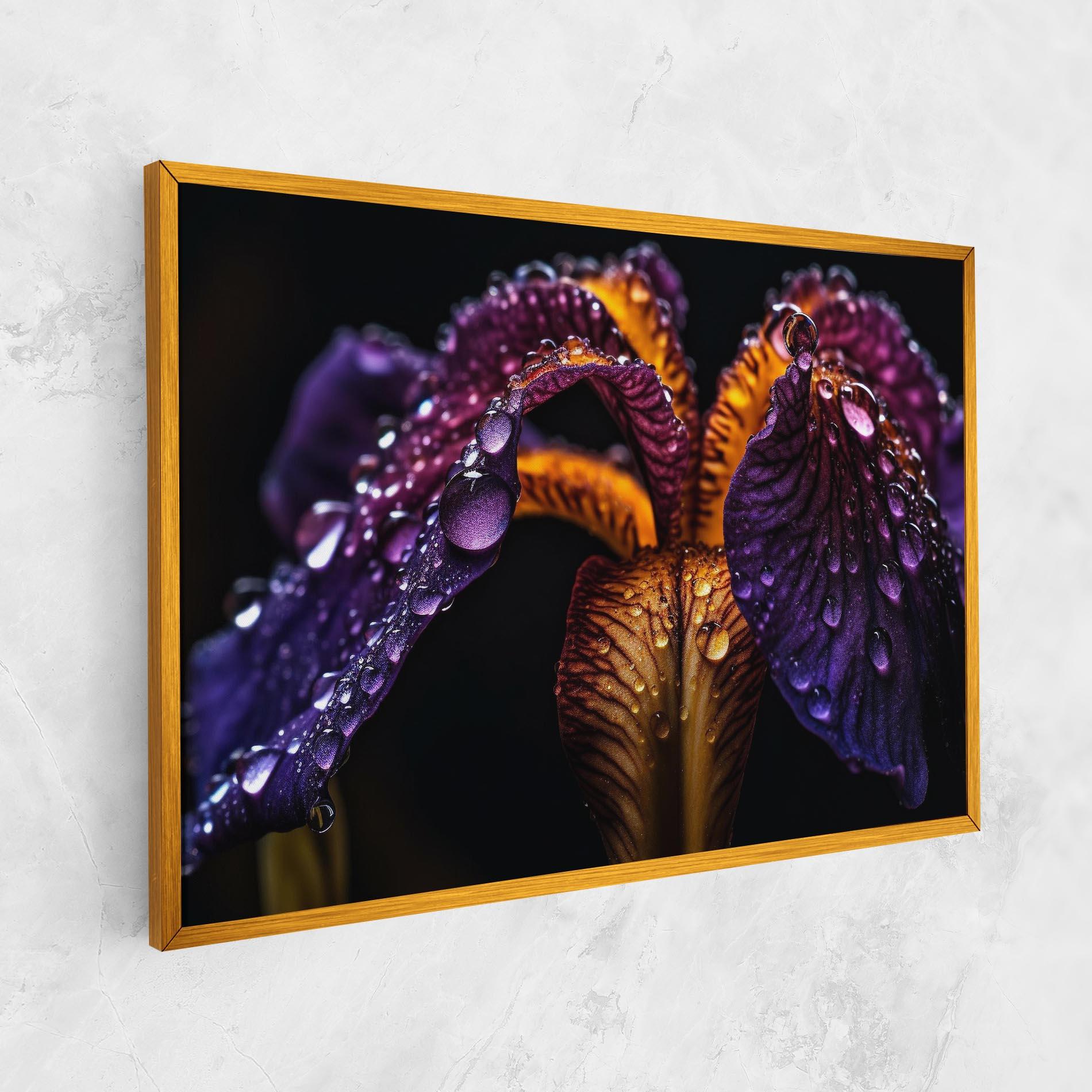 Tablou Canvas Dark Iris After Rain mockup 1