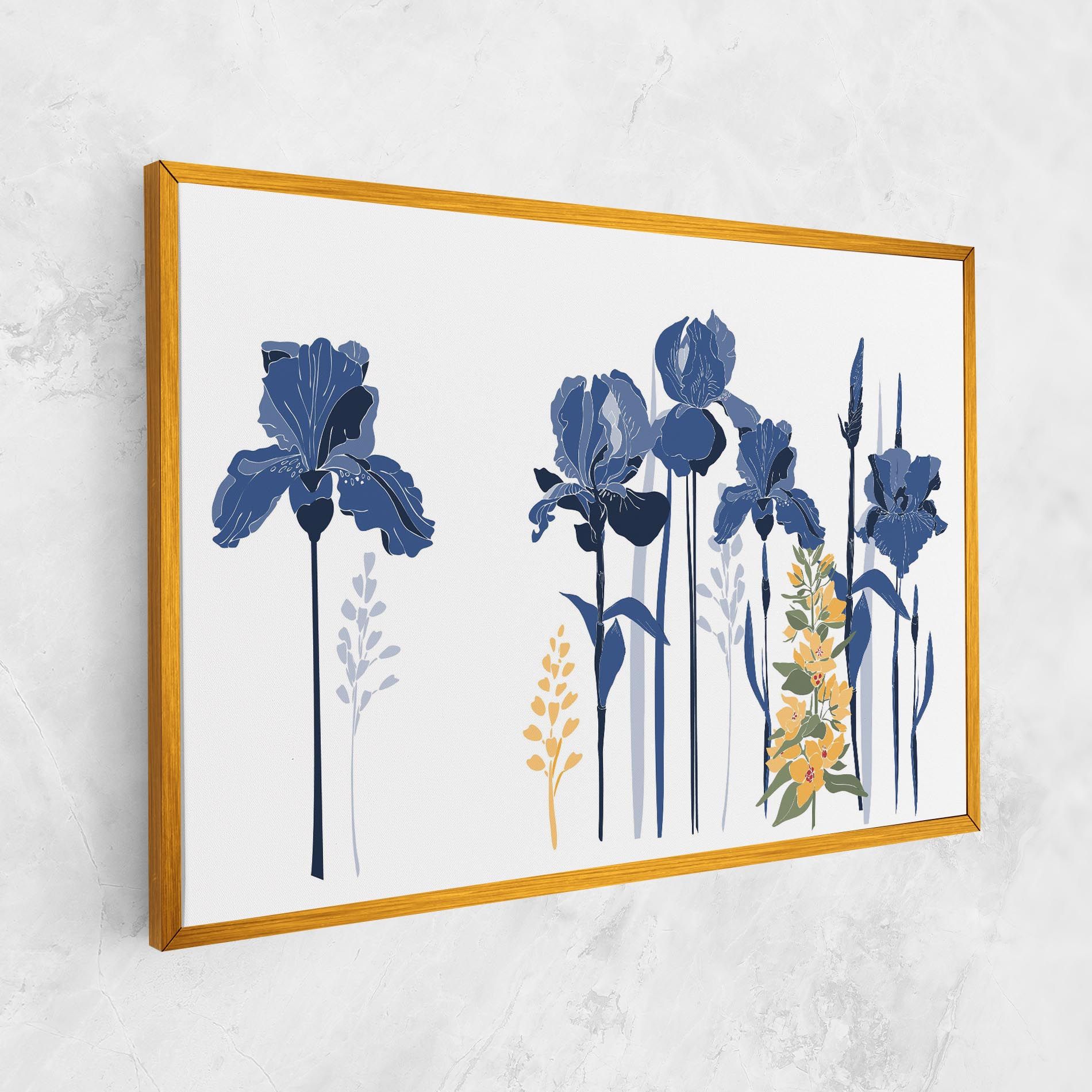 Iris Blue Art mockup 1