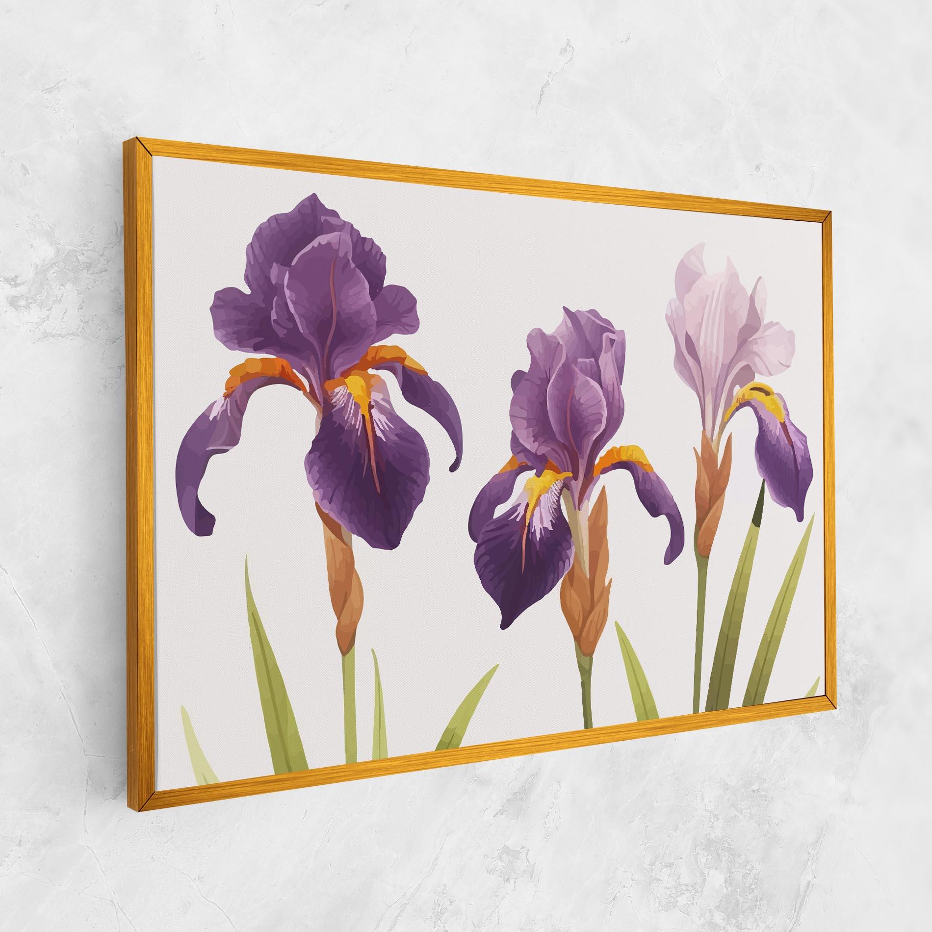 Tablou Canvas Iris Leaf mockup 1