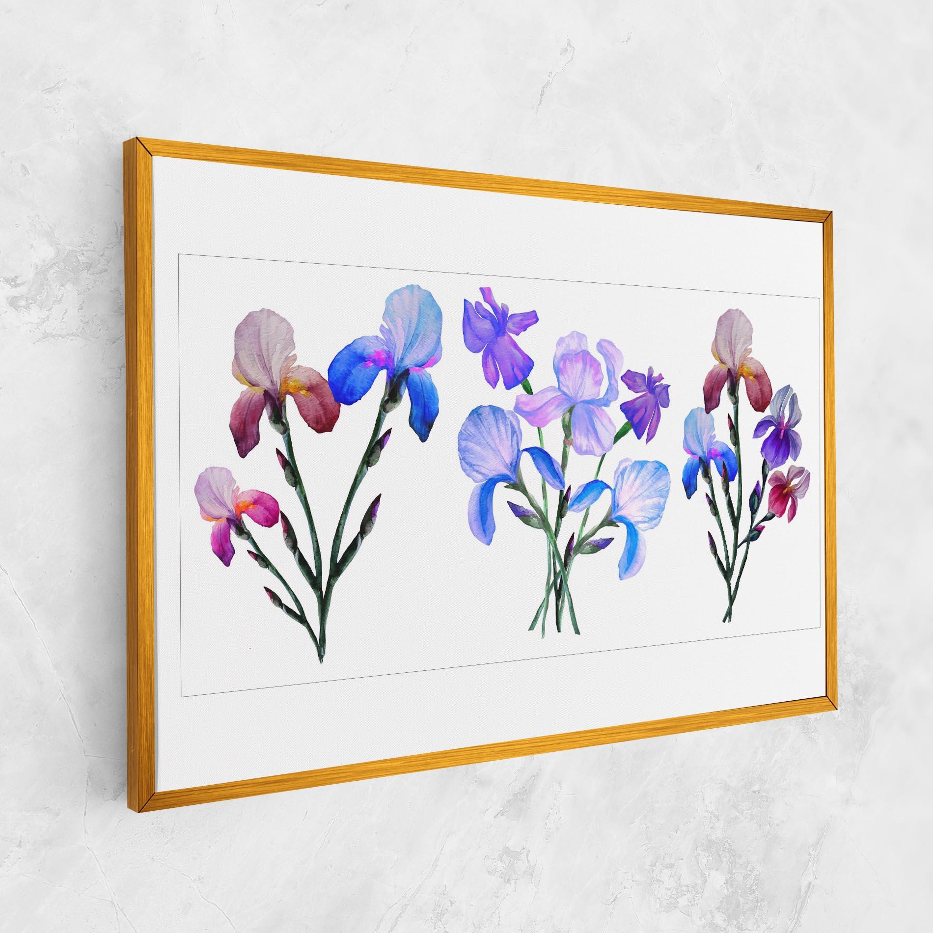 Tablou Canvas Iris Set mockup 1