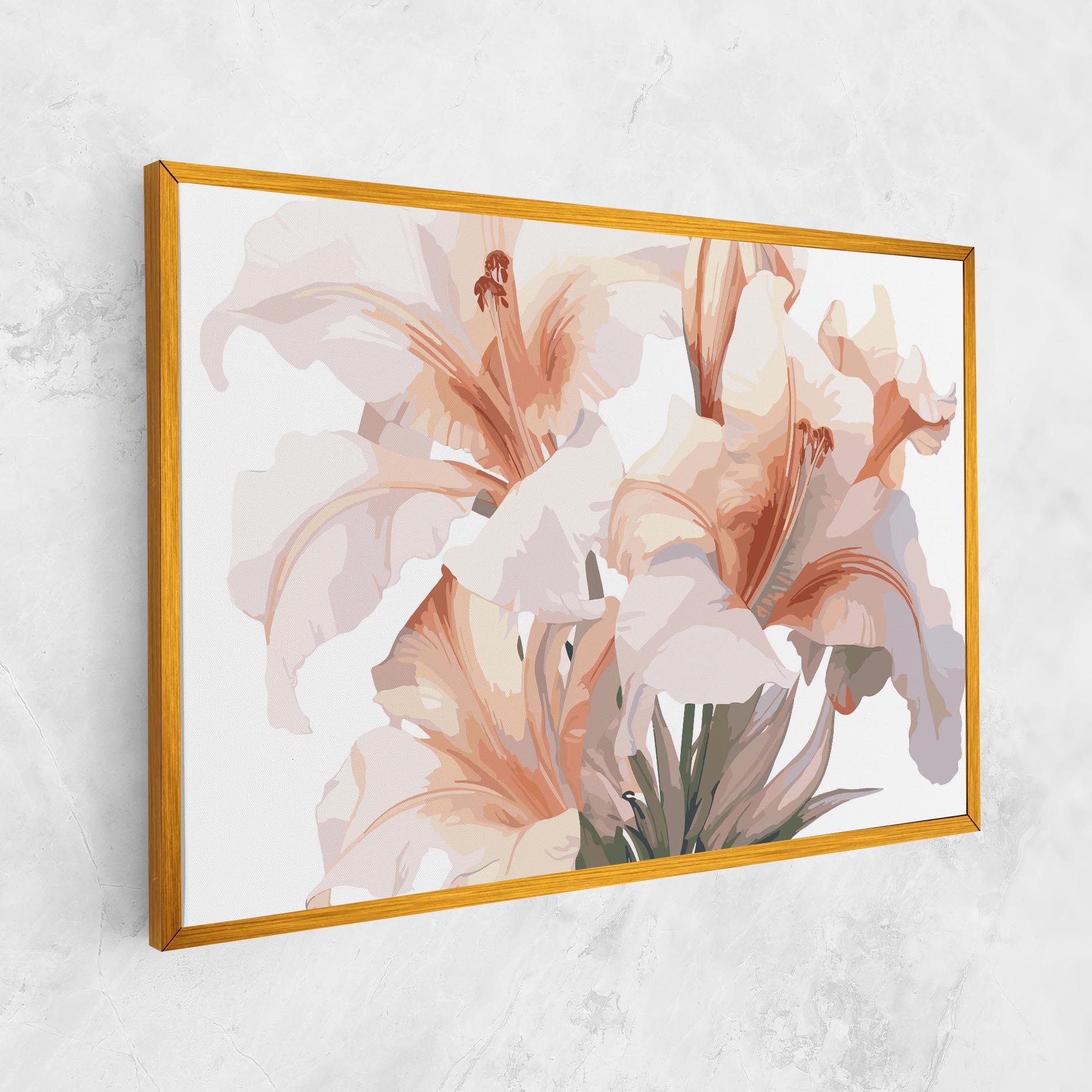 Tablou Canvas Light Orange Iris mockup 1