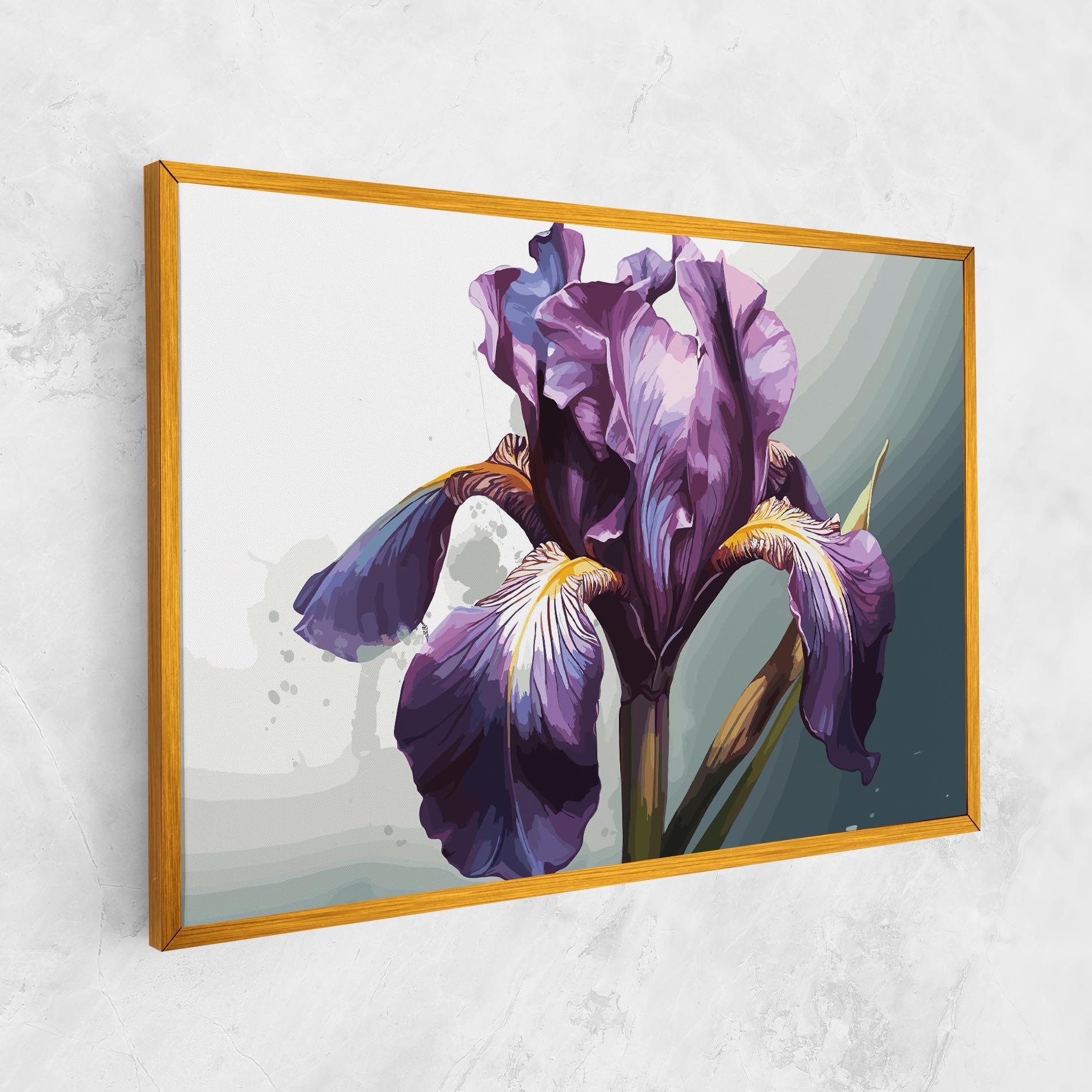 Tablou Canvas Purple Blue Iris mockup 1