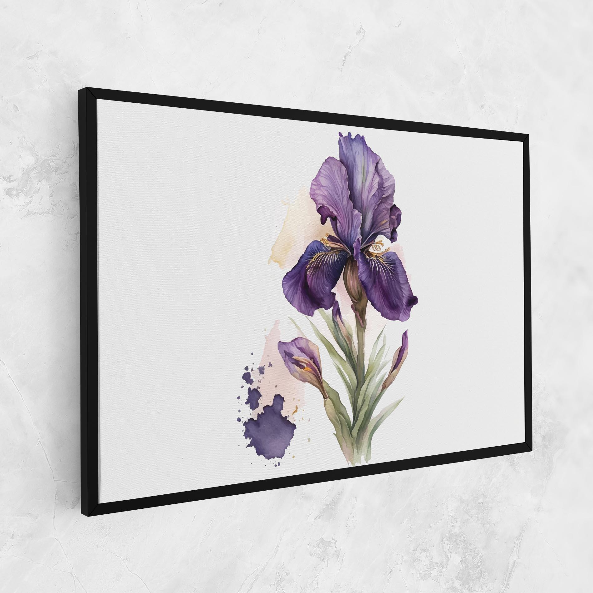 Tablou Canvas Beautiful Purple Iris mockup 1