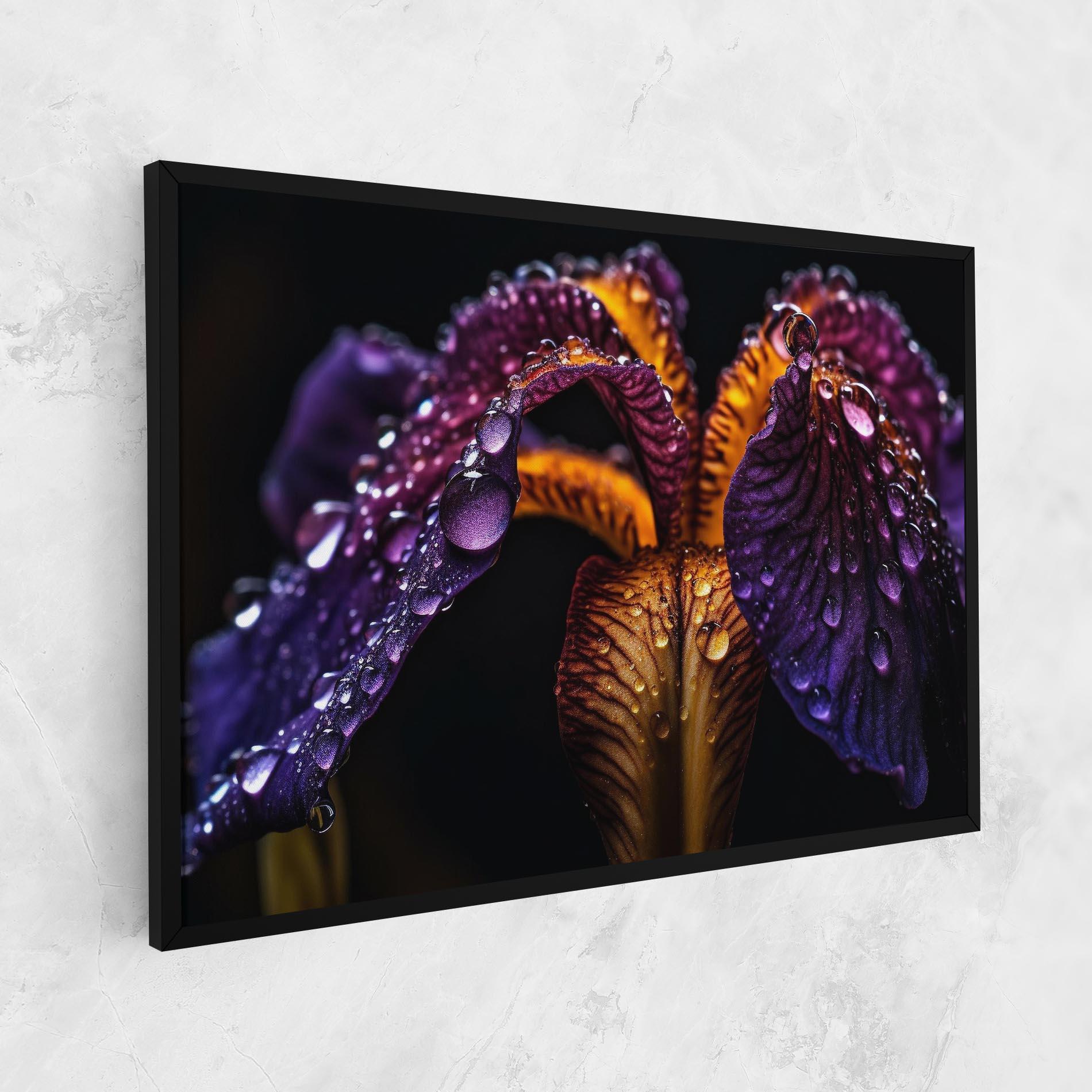 Tablou Canvas Dark Iris After Rain mockup 1