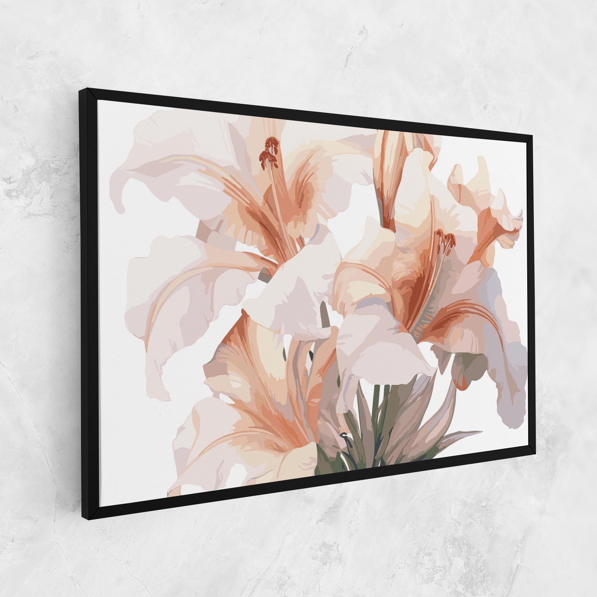 Tablou Canvas Light Orange Iris mockup 1