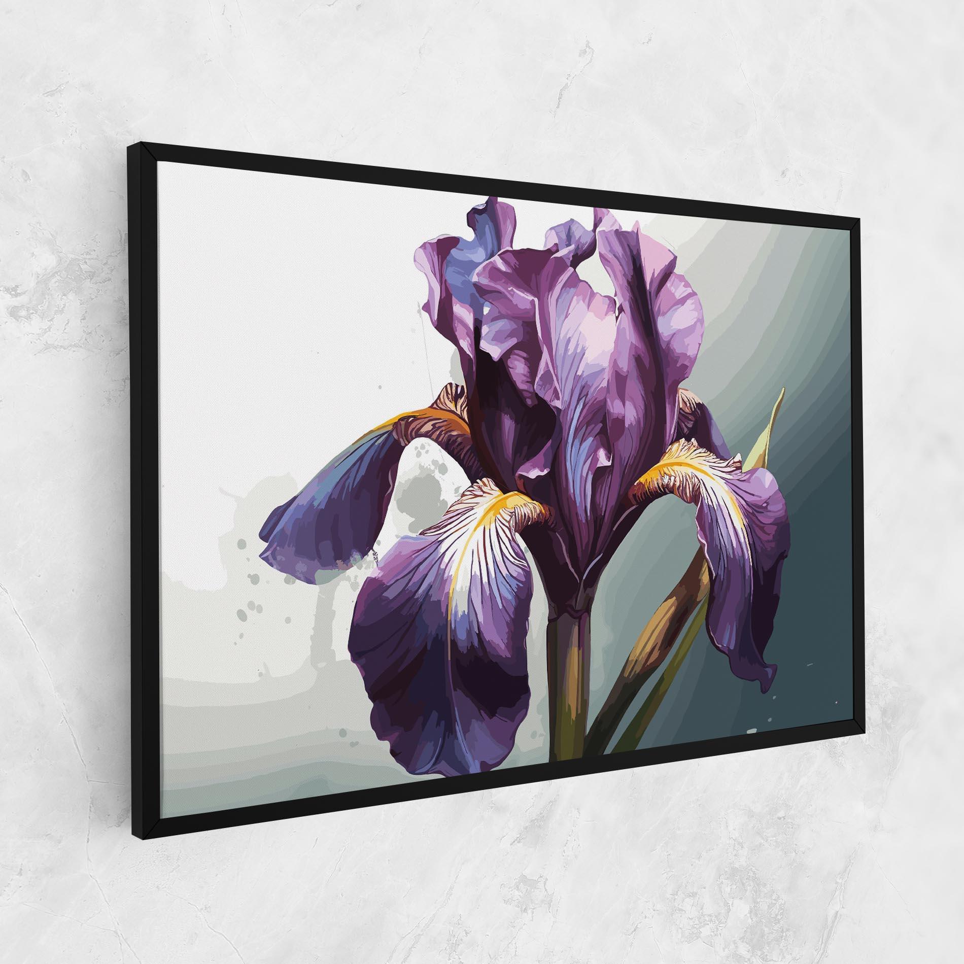 Tablou Canvas Purple Blue Iris mockup 1