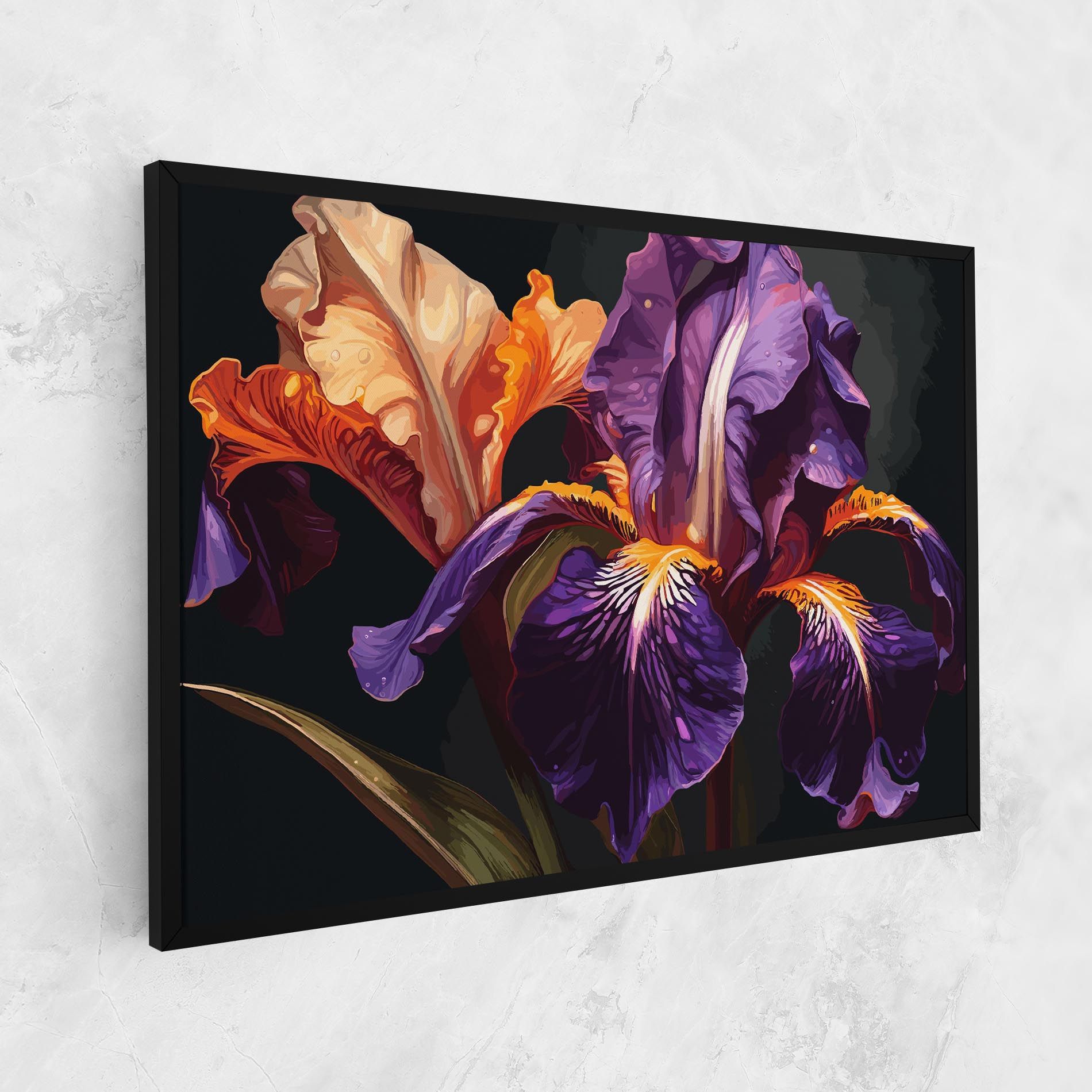 Purple Orange Iris mockup 1