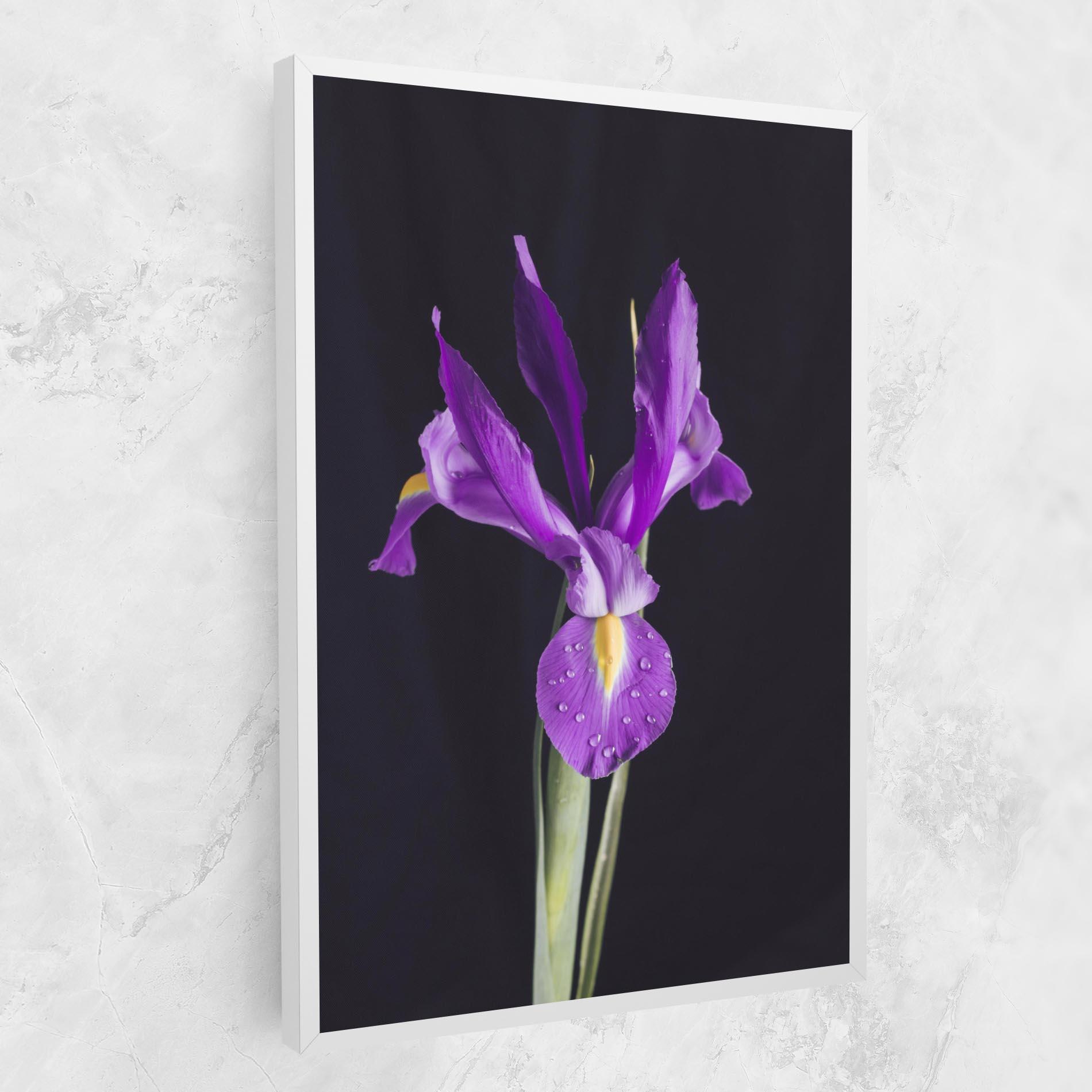 Tablou Canvas Fresh Purple Iris mockup 1