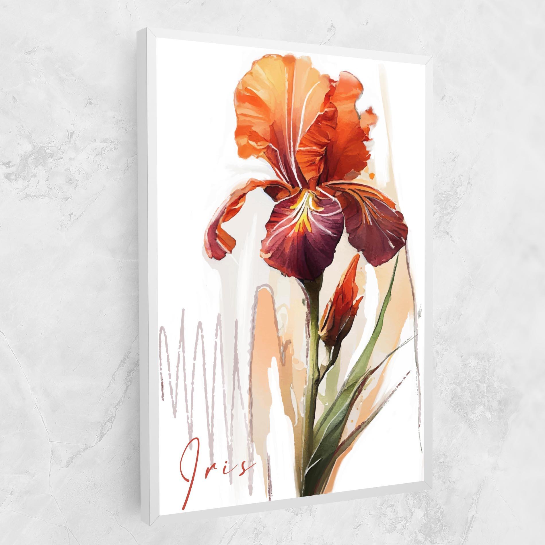 Tablou Canvas Orange Iris mockup 1