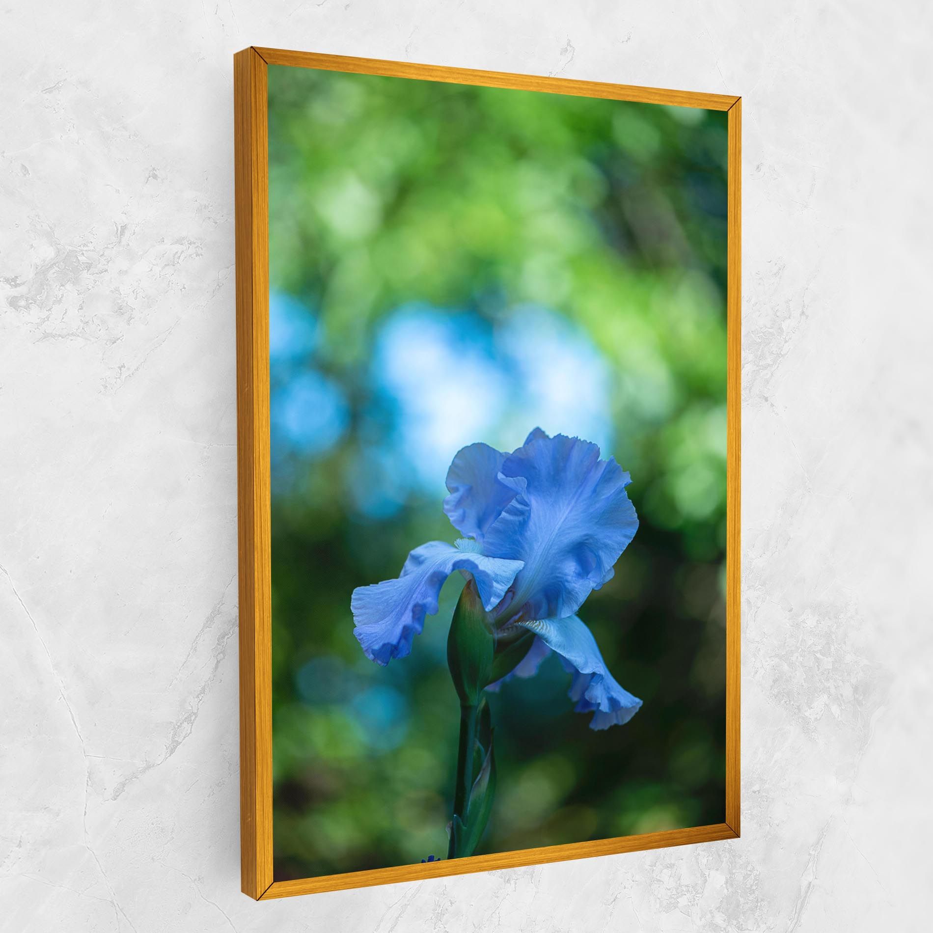 Blue Iris In The Garden mockup 1