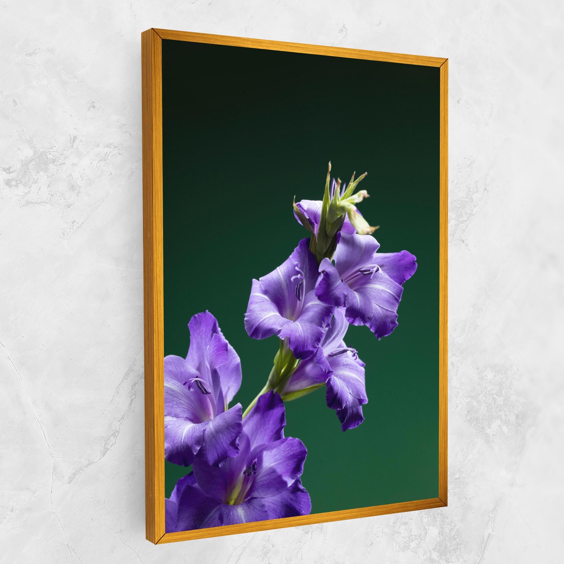 Tablou Canvas Iris On Green mockup 1