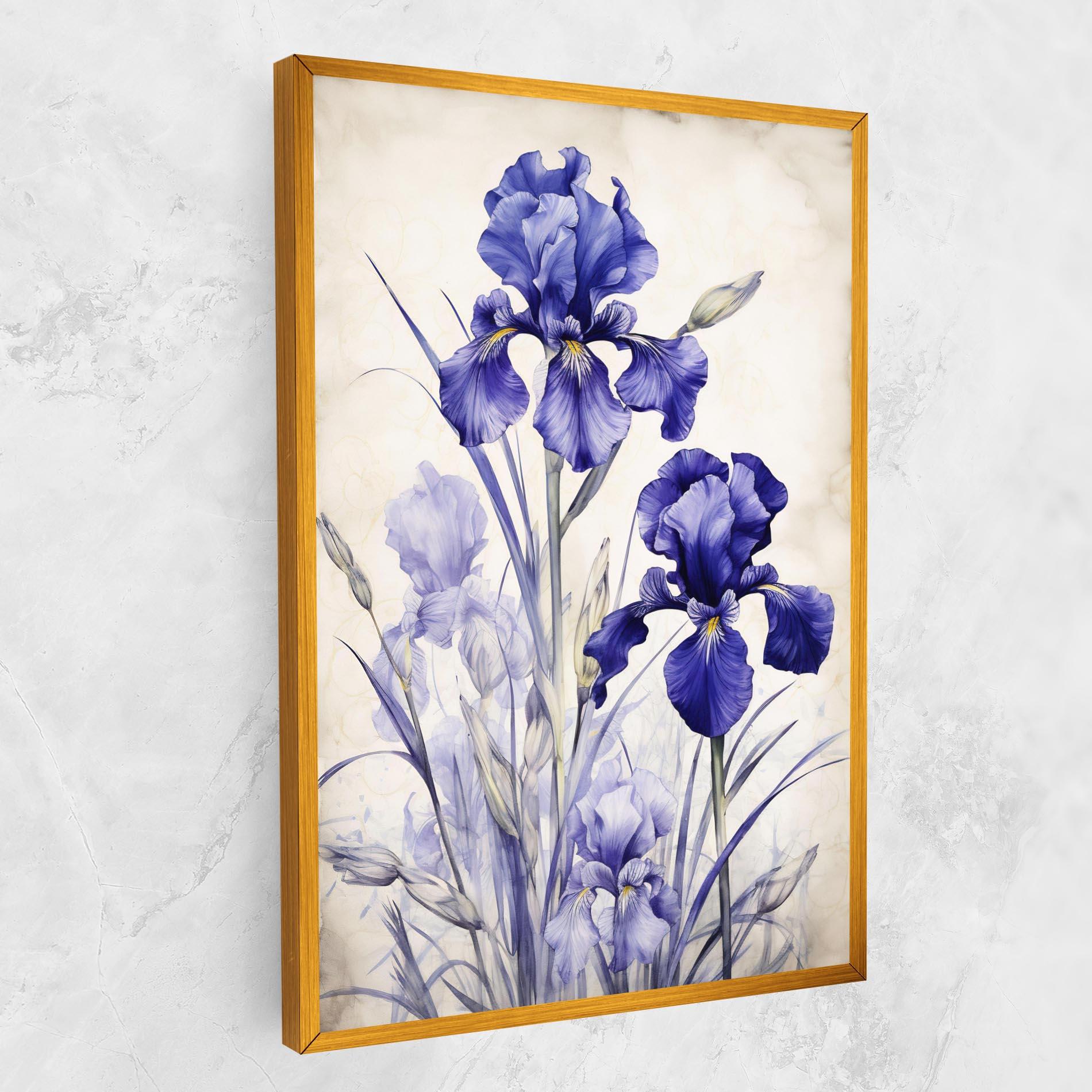 Tablou Canvas Irises Painting mockup 1