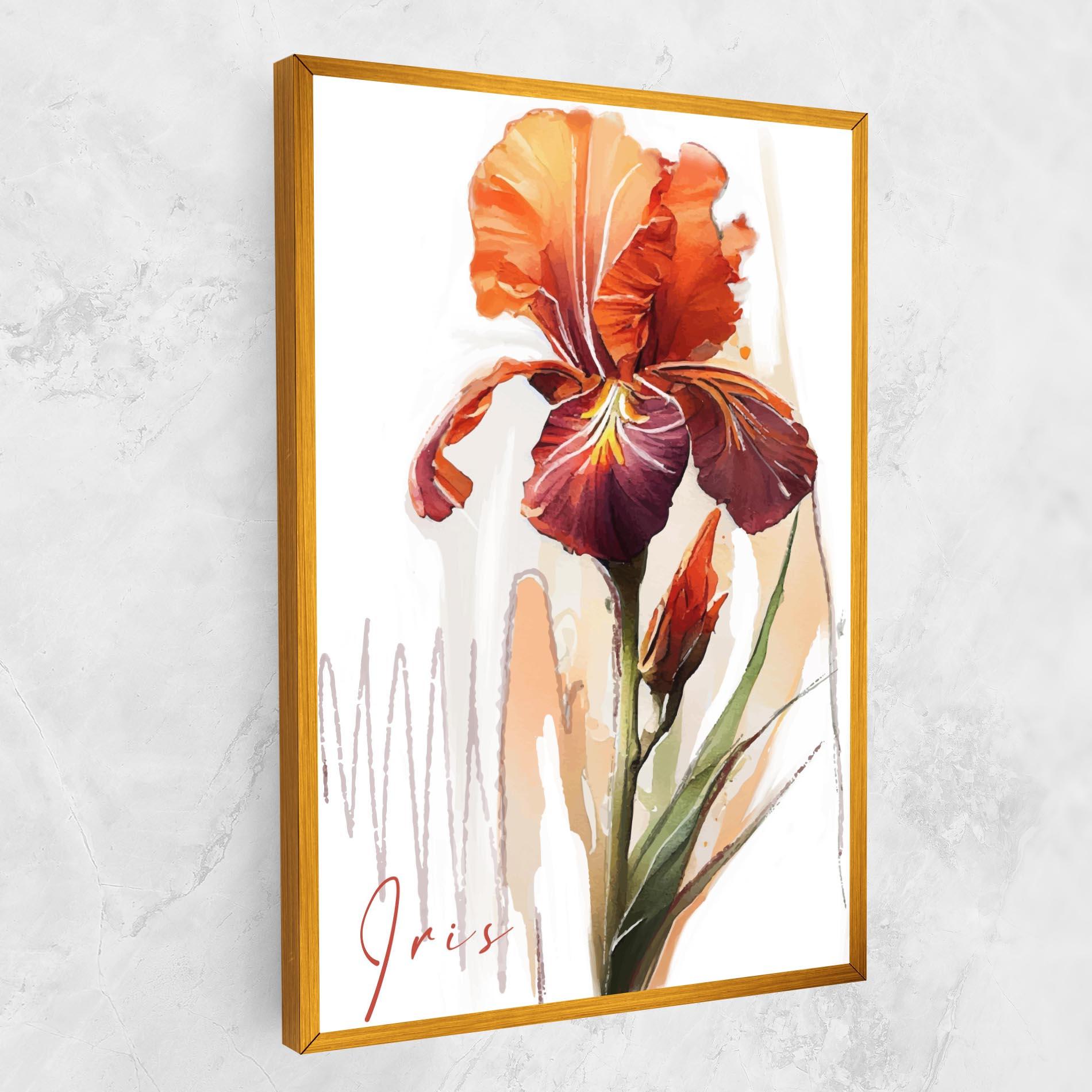 Tablou Canvas Orange Iris mockup 1
