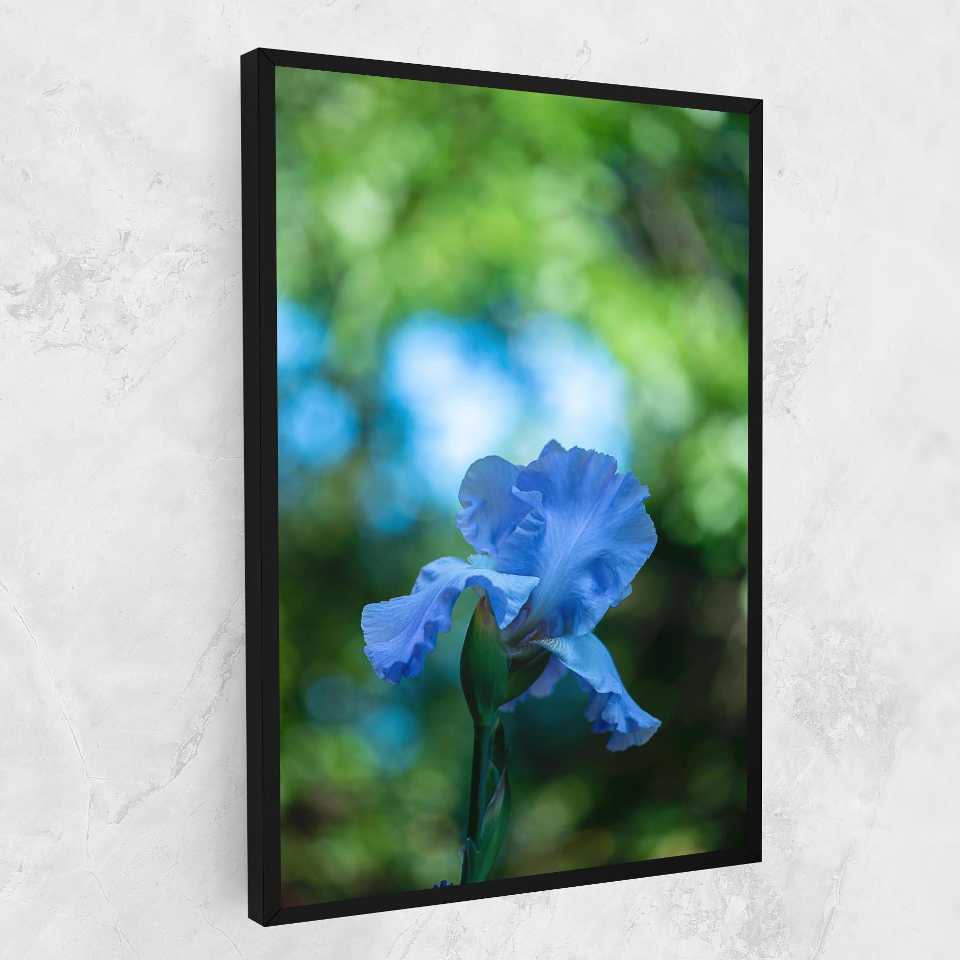 Tablou Canvas Blue Iris In The Garden mockup 1