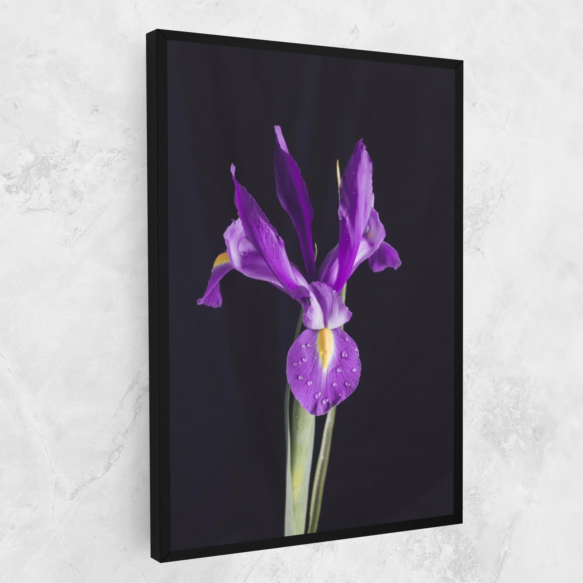 Tablou Canvas Fresh Purple Iris mockup 1