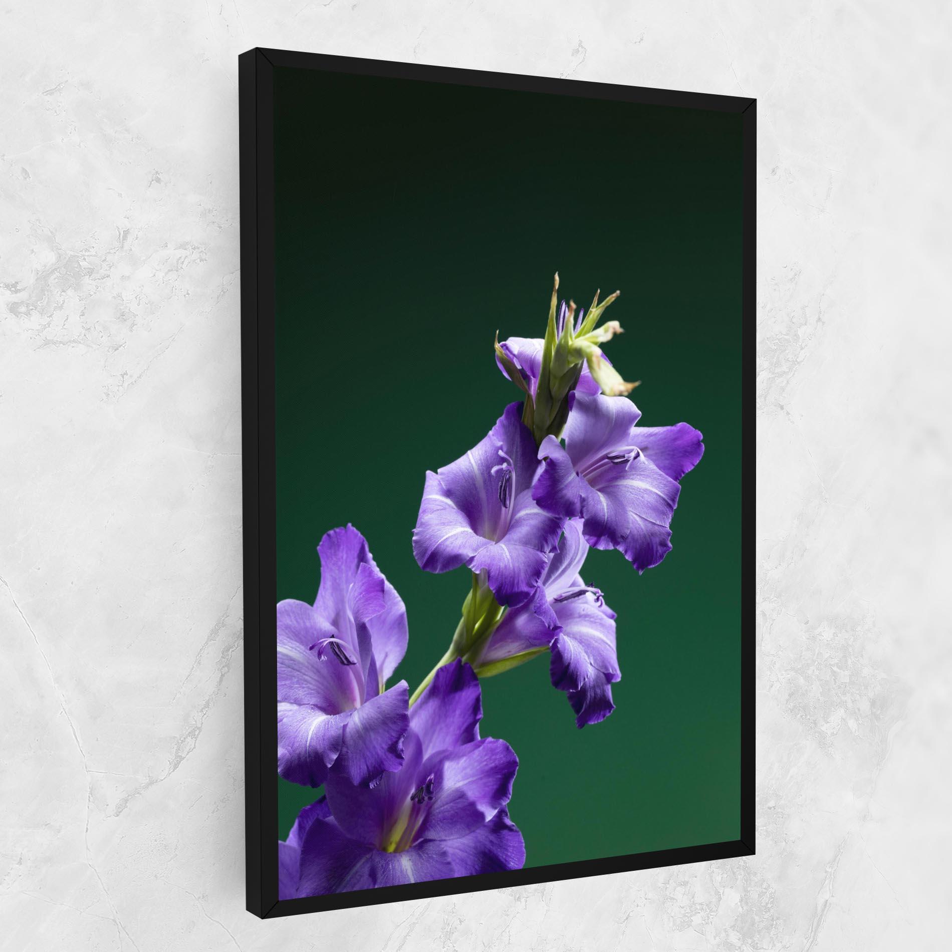 Tablou Canvas Iris On Green mockup 1