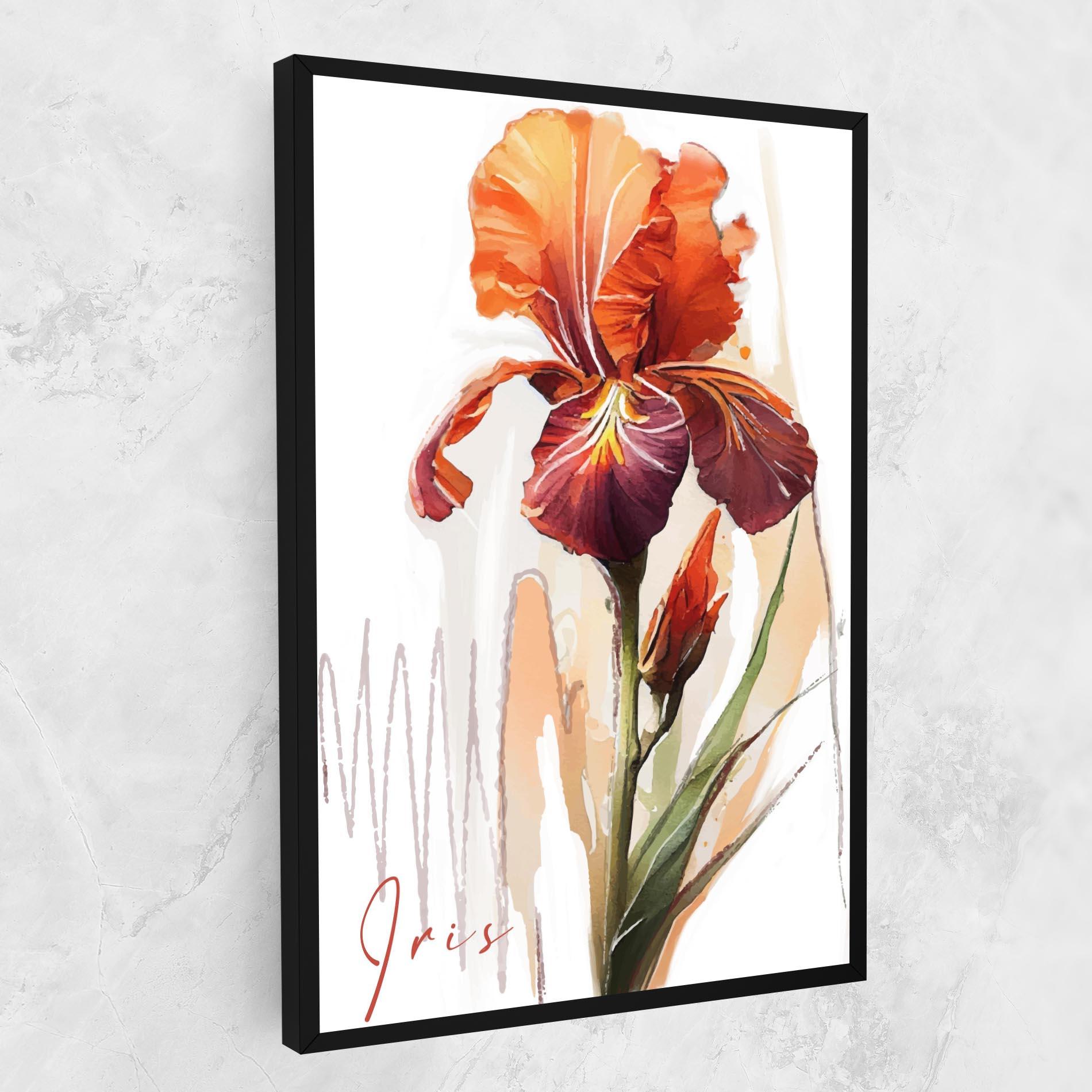 Tablou Canvas Orange Iris mockup 1