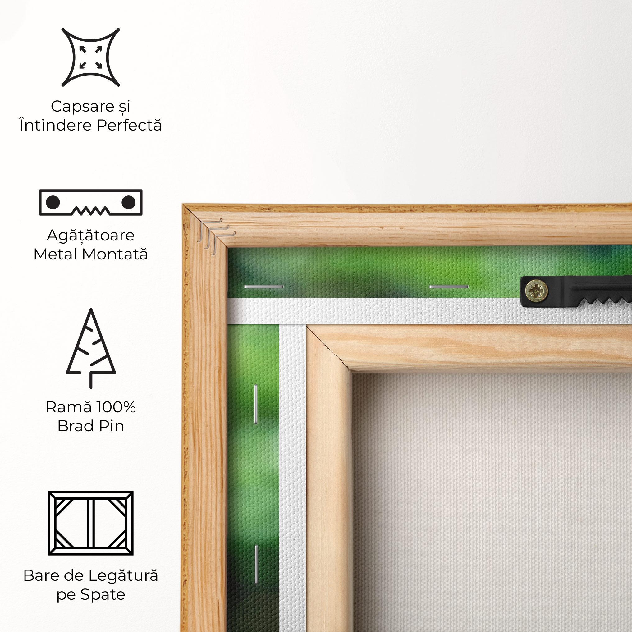 Tablou Canvas Blue Iris In The Garden mockup 5