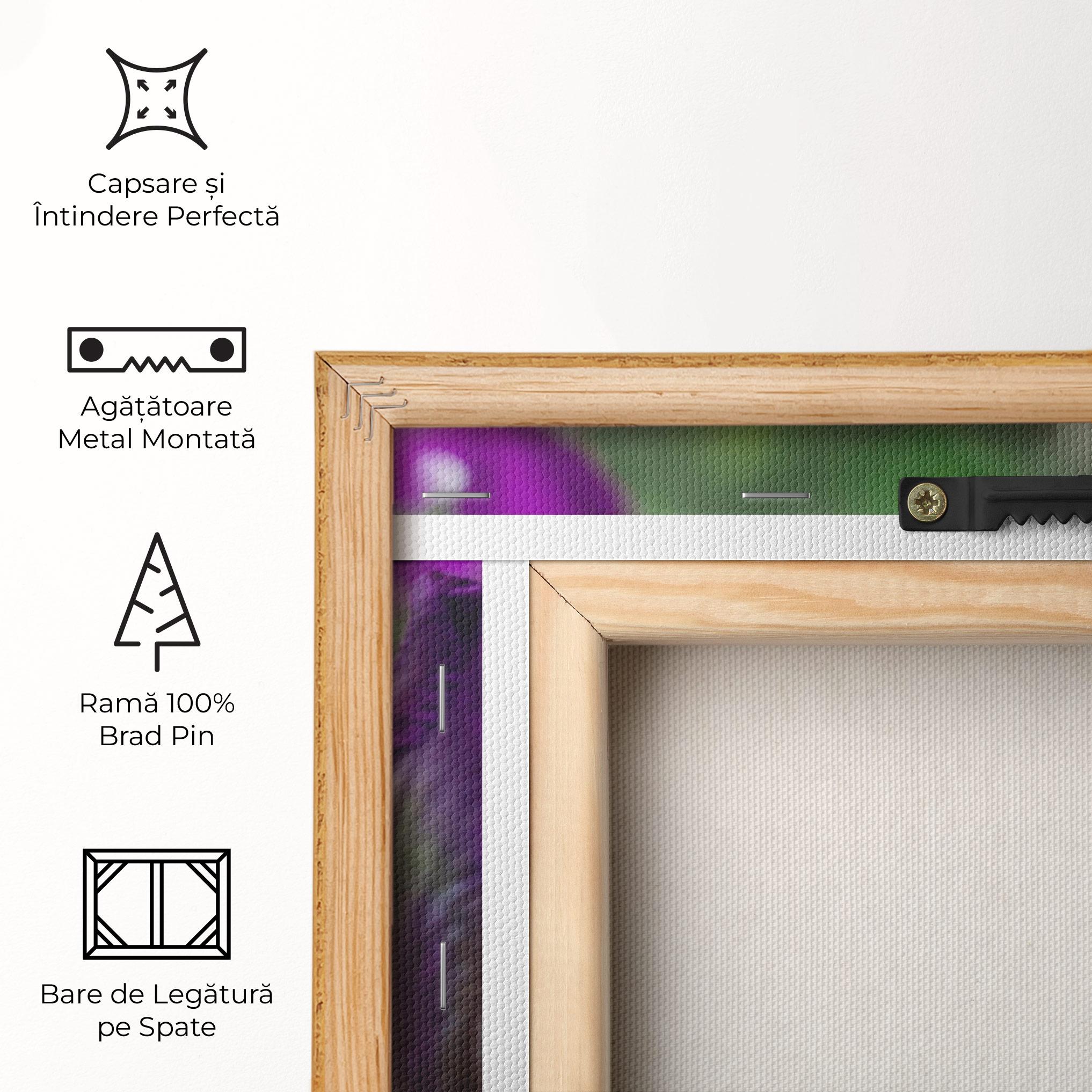 Tablou Canvas Dark Pink Iris mockup 5