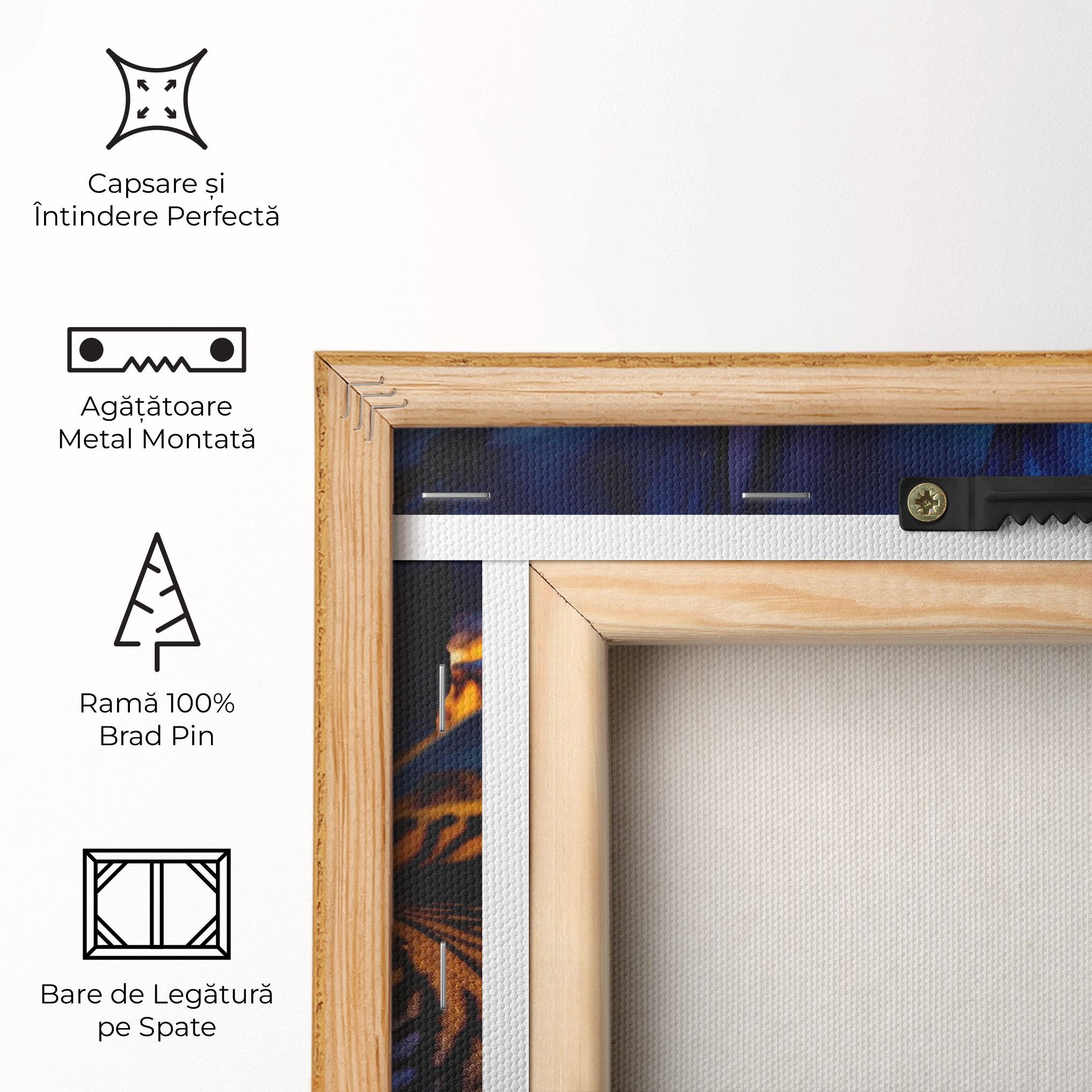 Tablou Canvas Dark Yellow Iris mockup 5