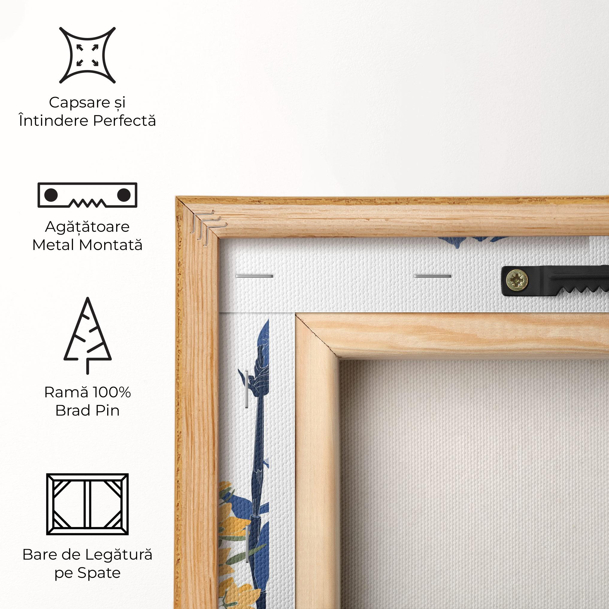 Tablou Canvas Iris Blue Art mockup 5