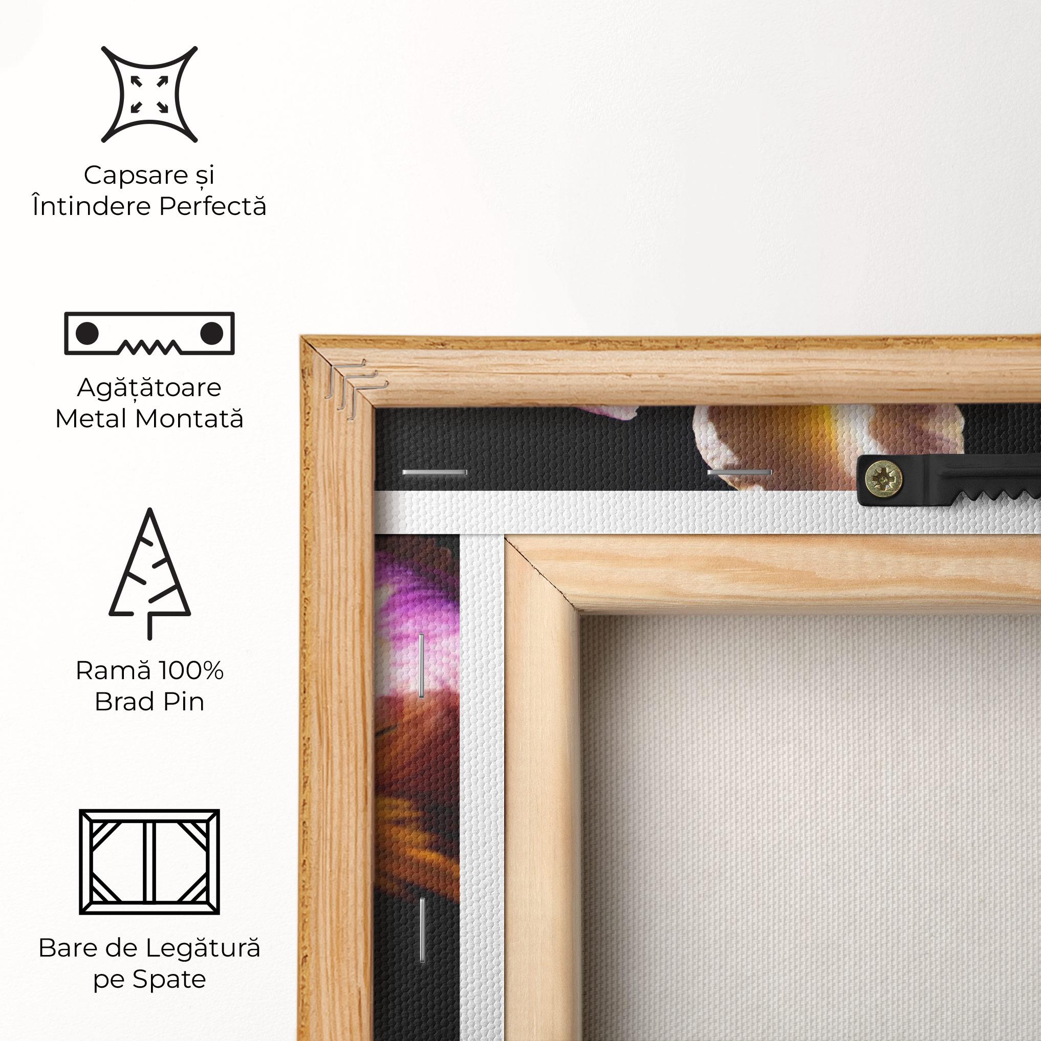 Tablou Canvas Pastel Yellow Iris mockup 5