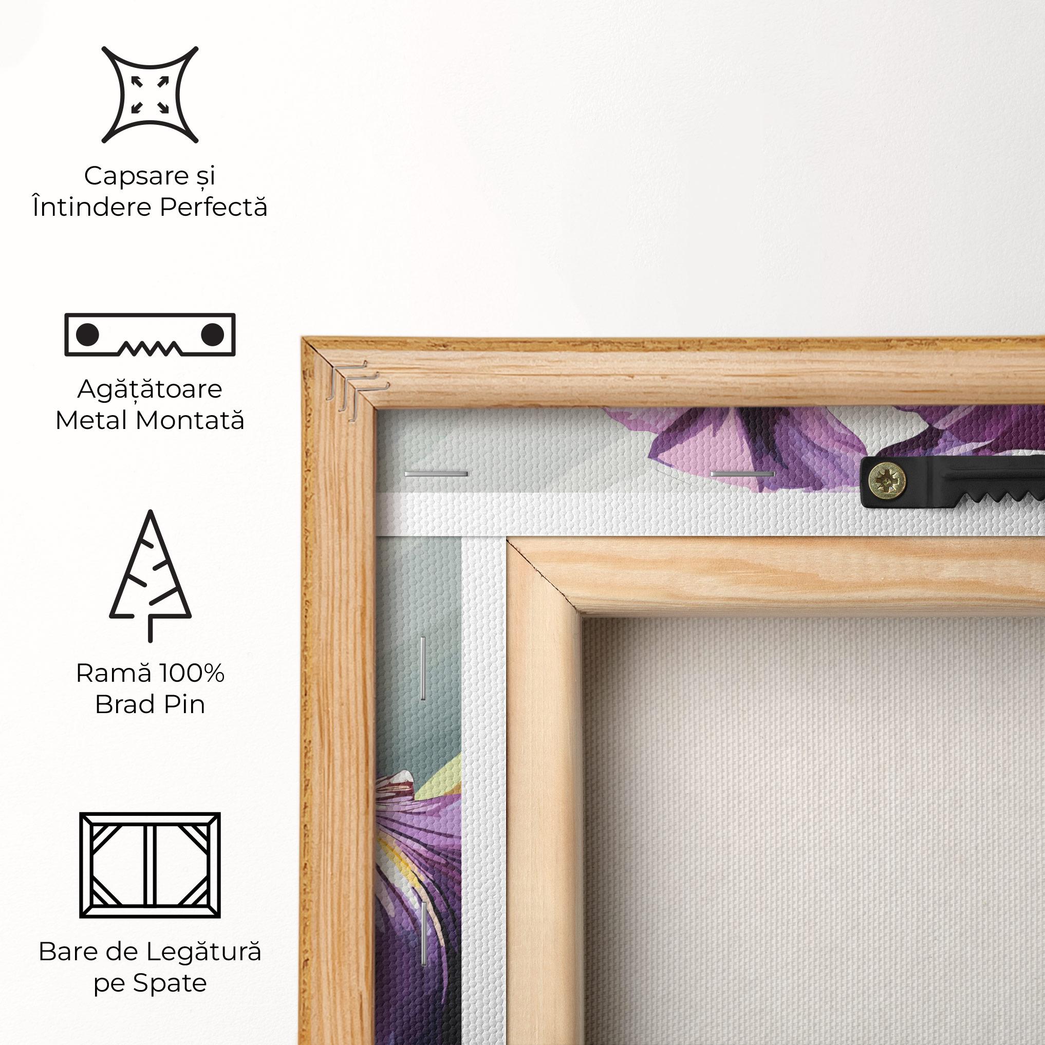 Tablou Canvas Purple Blue Iris mockup 5