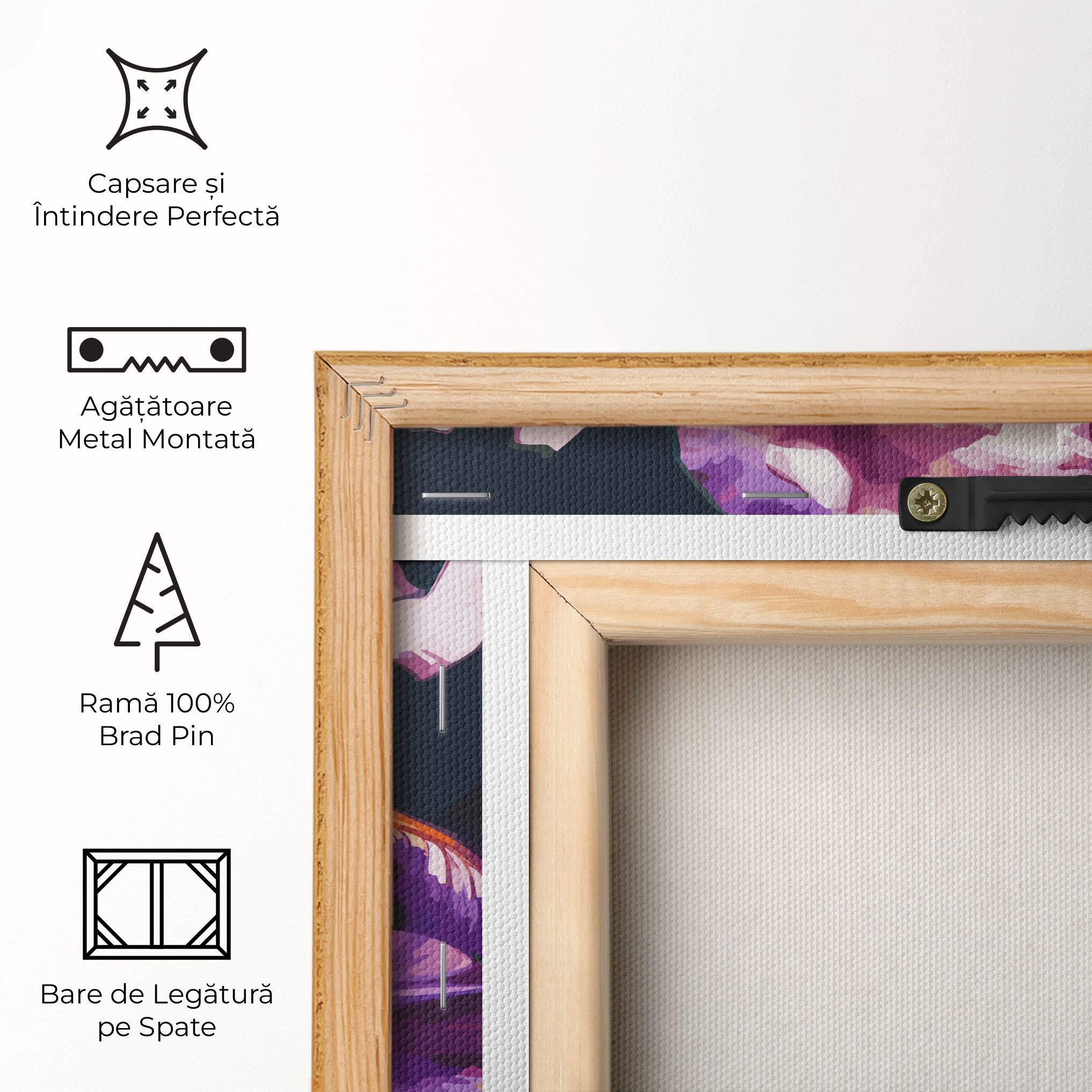 Purple Orange Iris Art mockup 5