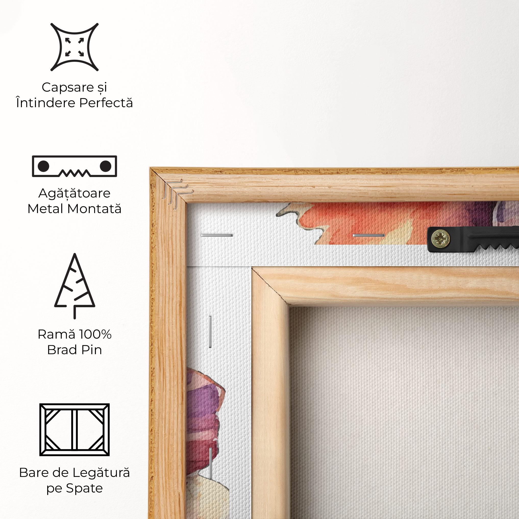 Tablou Canvas Watercolor Iris mockup 5