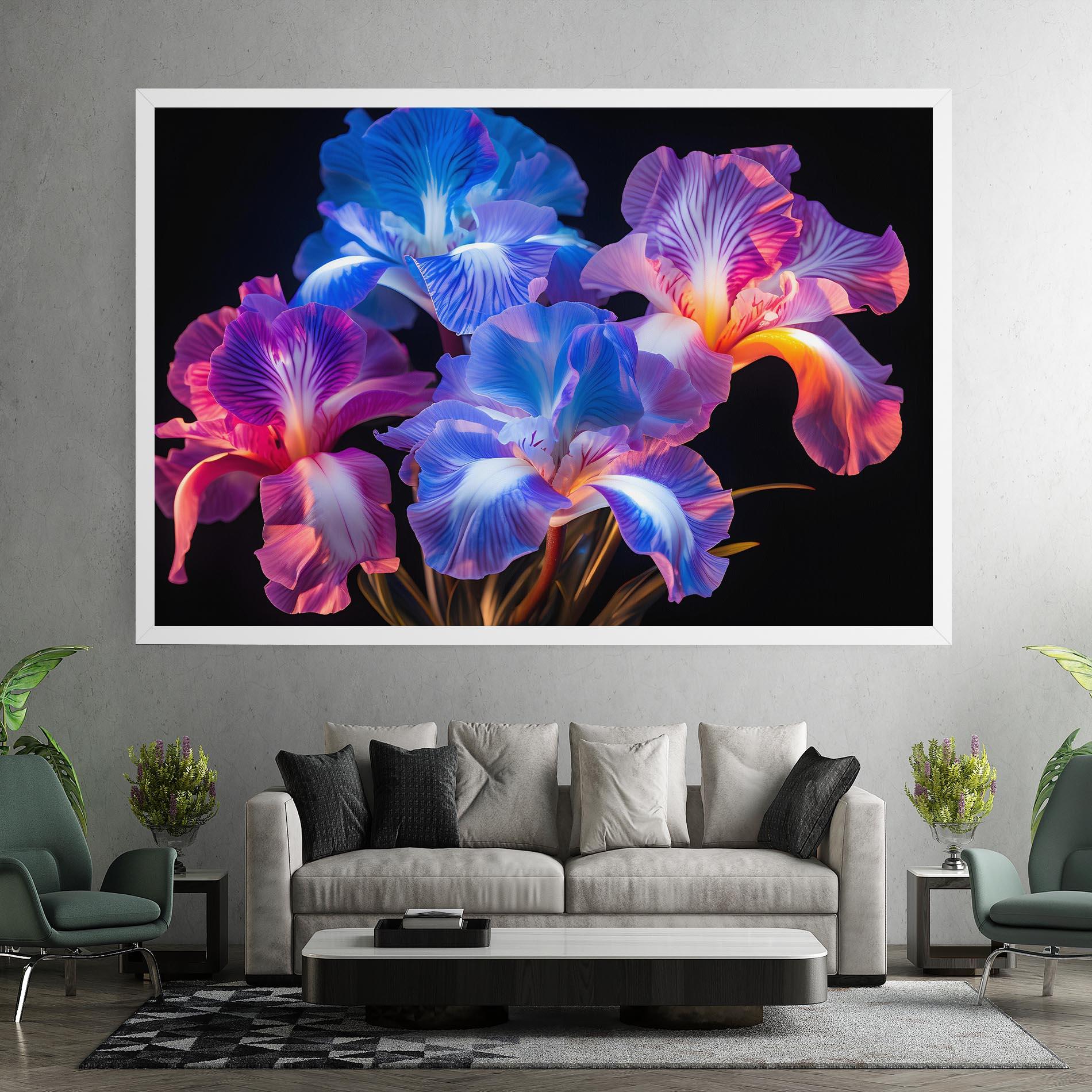 Tablou Canvas Blue Light Iris mockup 7