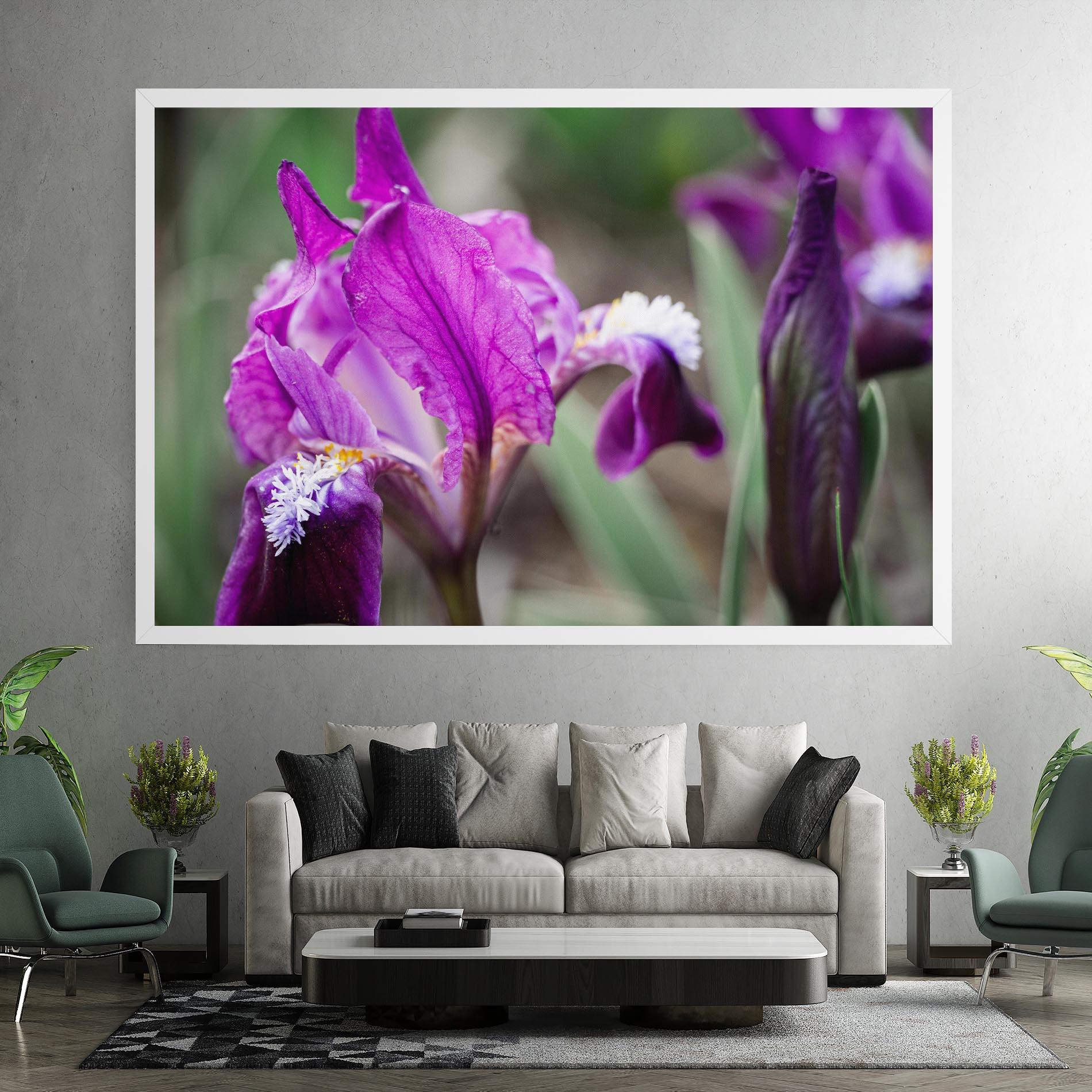 Tablou Canvas Dark Pink Iris mockup 7