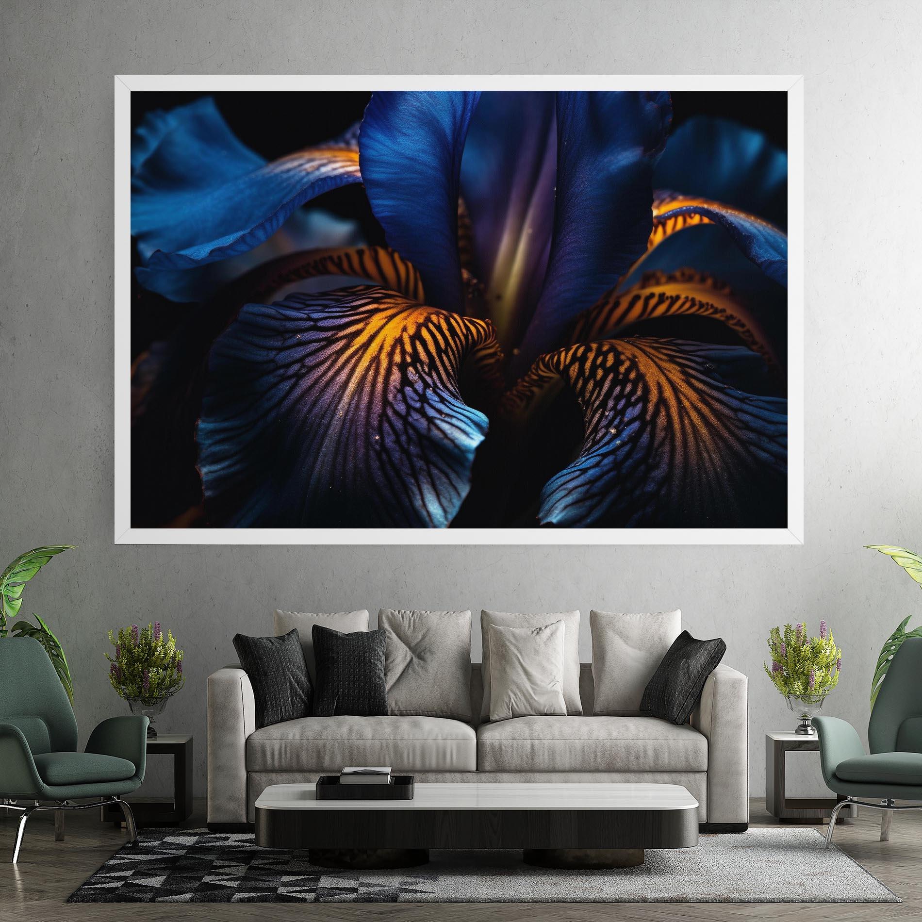 Tablou Canvas Dark Yellow Iris mockup 7