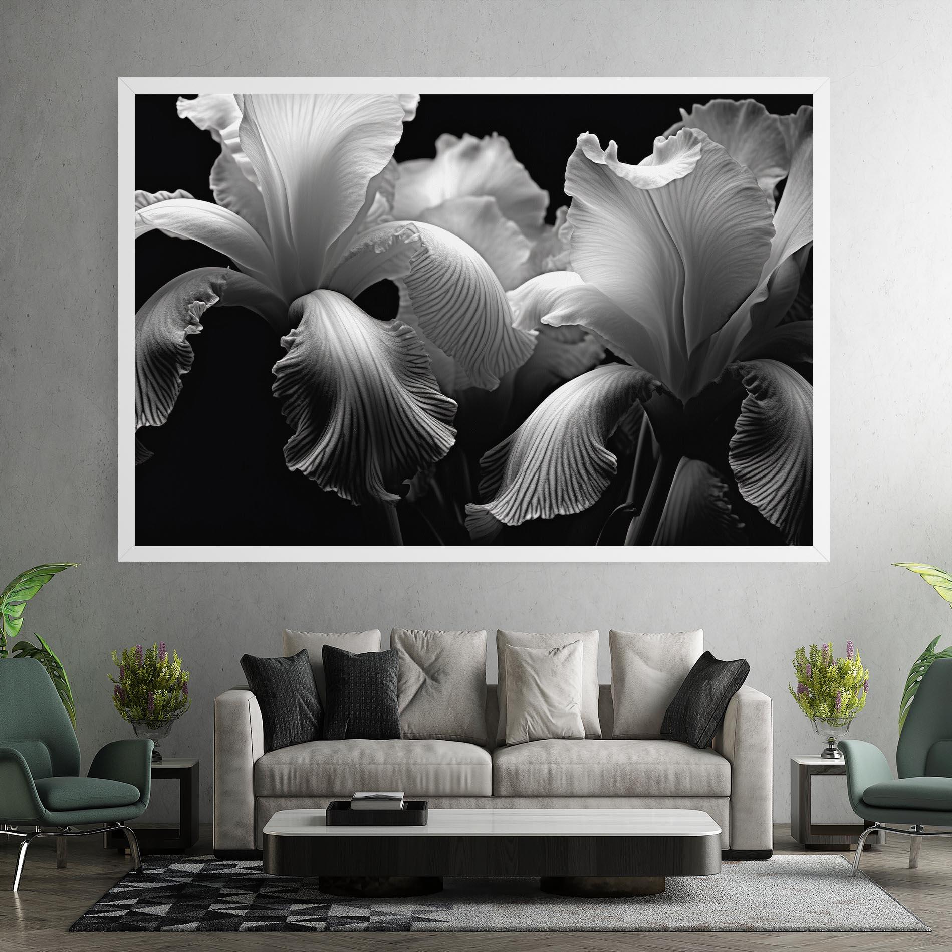 Tablou Canvas Grey Iris mockup 7