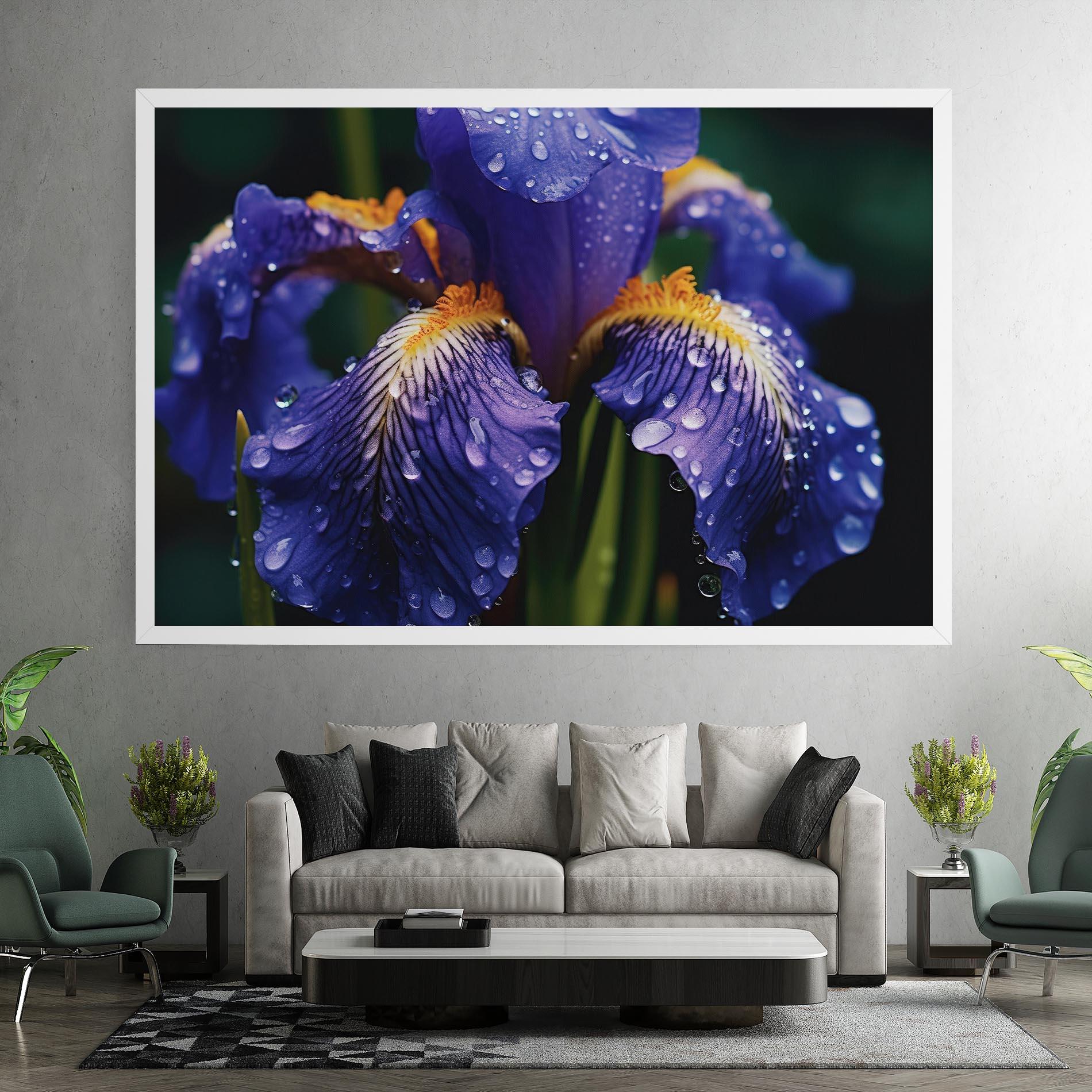 Tablou Canvas Iris After Rain mockup 7
