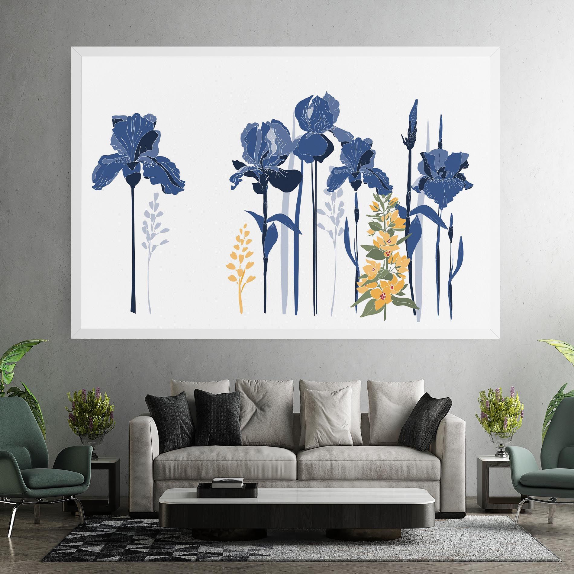 Iris Blue Art mockup 7