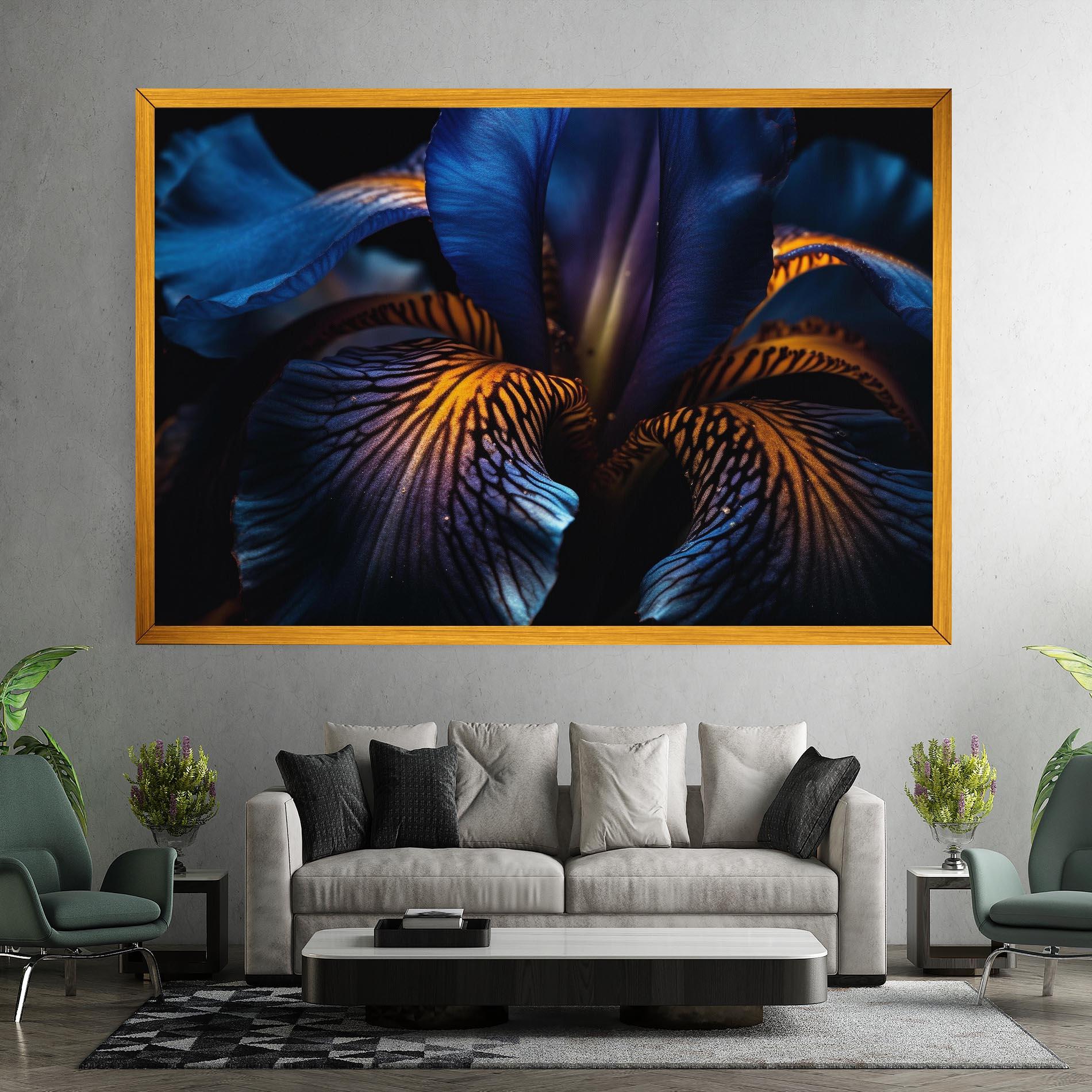 Tablou Canvas Dark Yellow Iris mockup 7