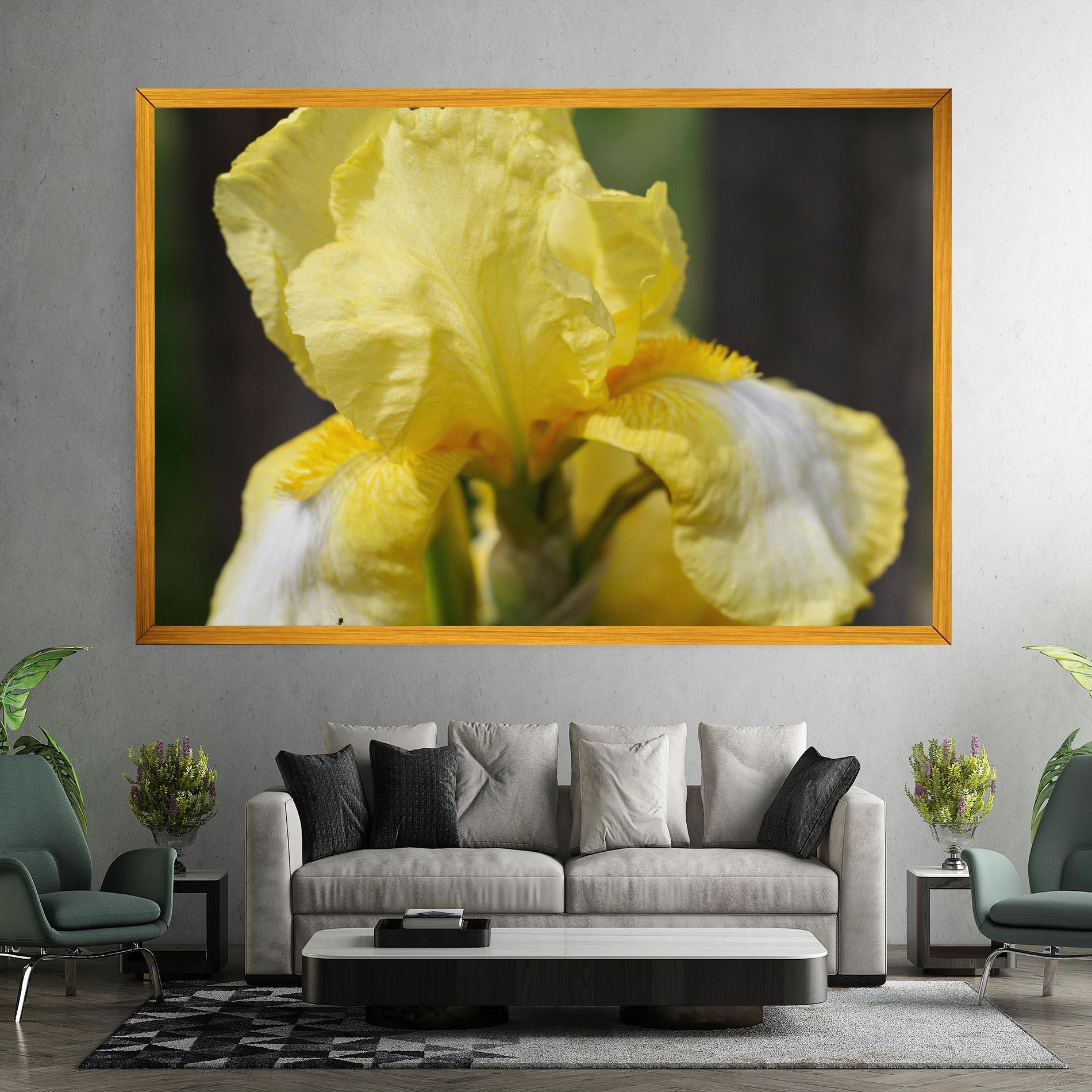 Tablou Canvas Garden Yellow Iris mockup 7