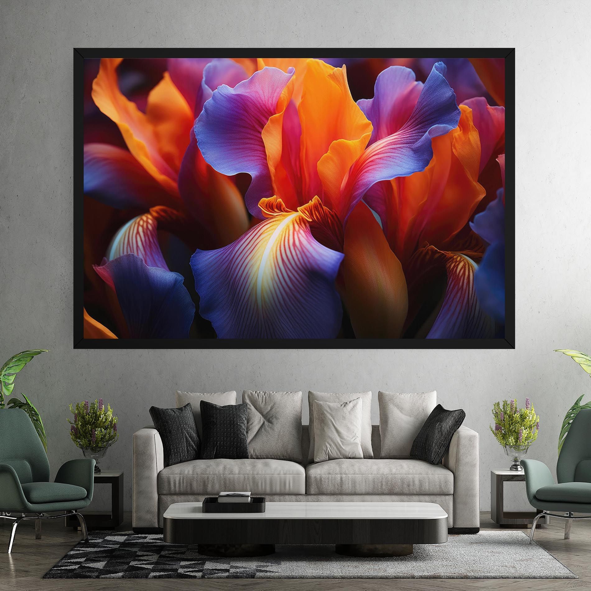 Orange Purple Iris mockup 7