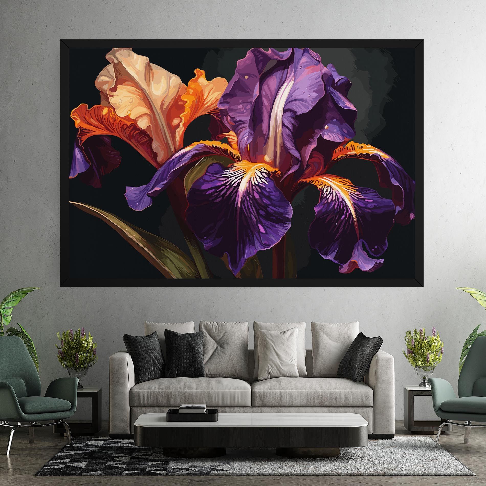 Purple Orange Iris mockup 7