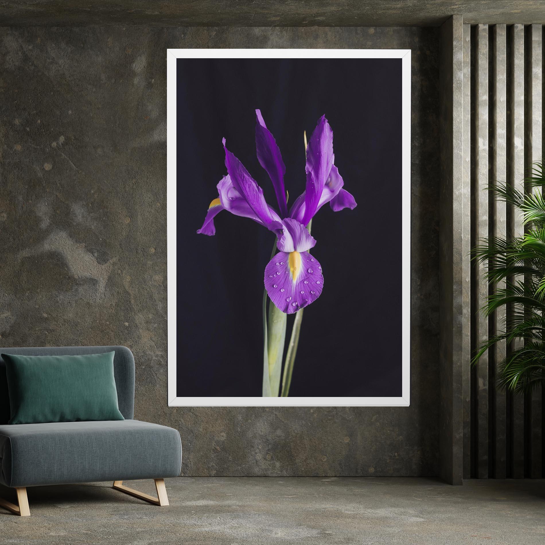 Tablou Canvas Fresh Purple Iris mockup 7