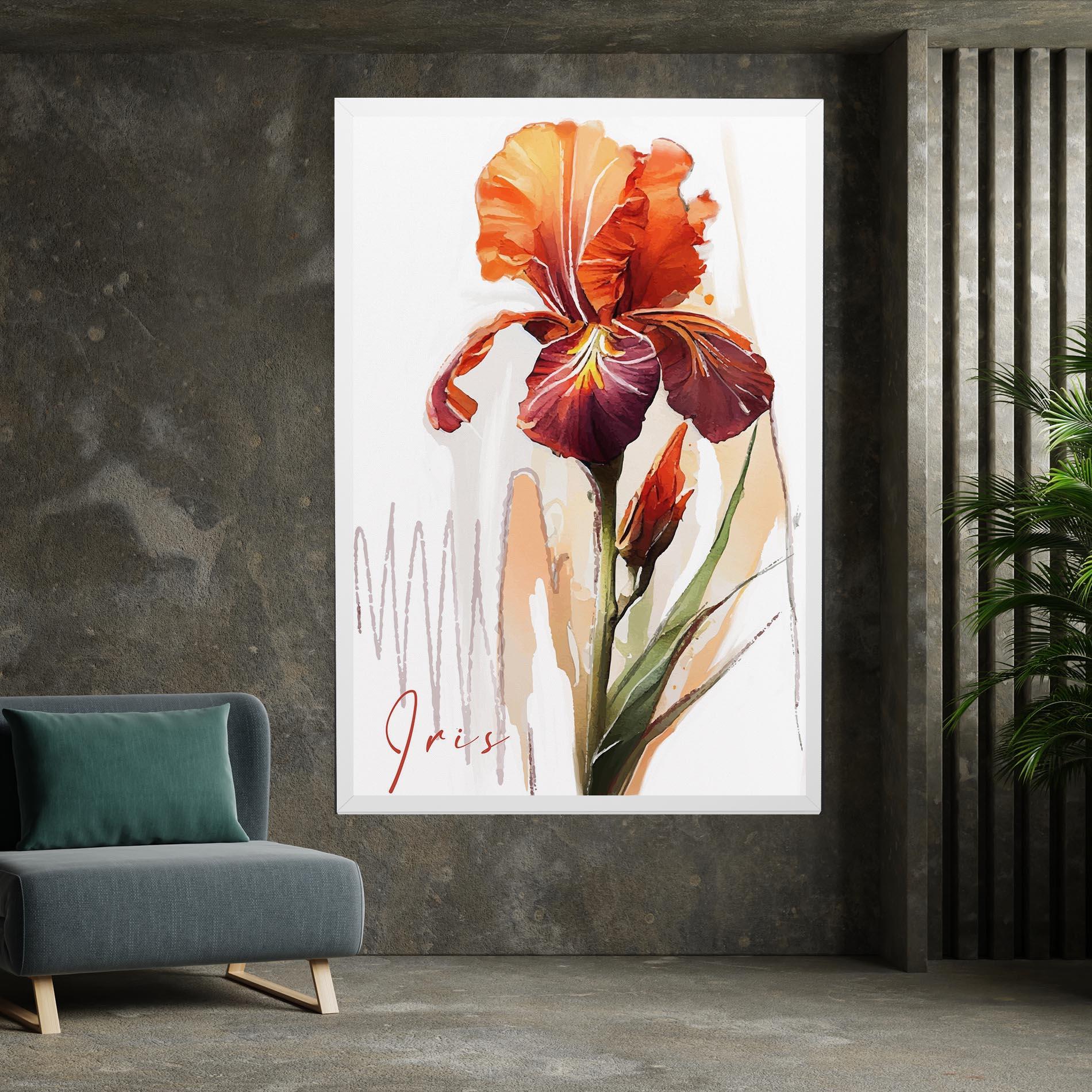 Tablou Canvas Orange Iris mockup 7
