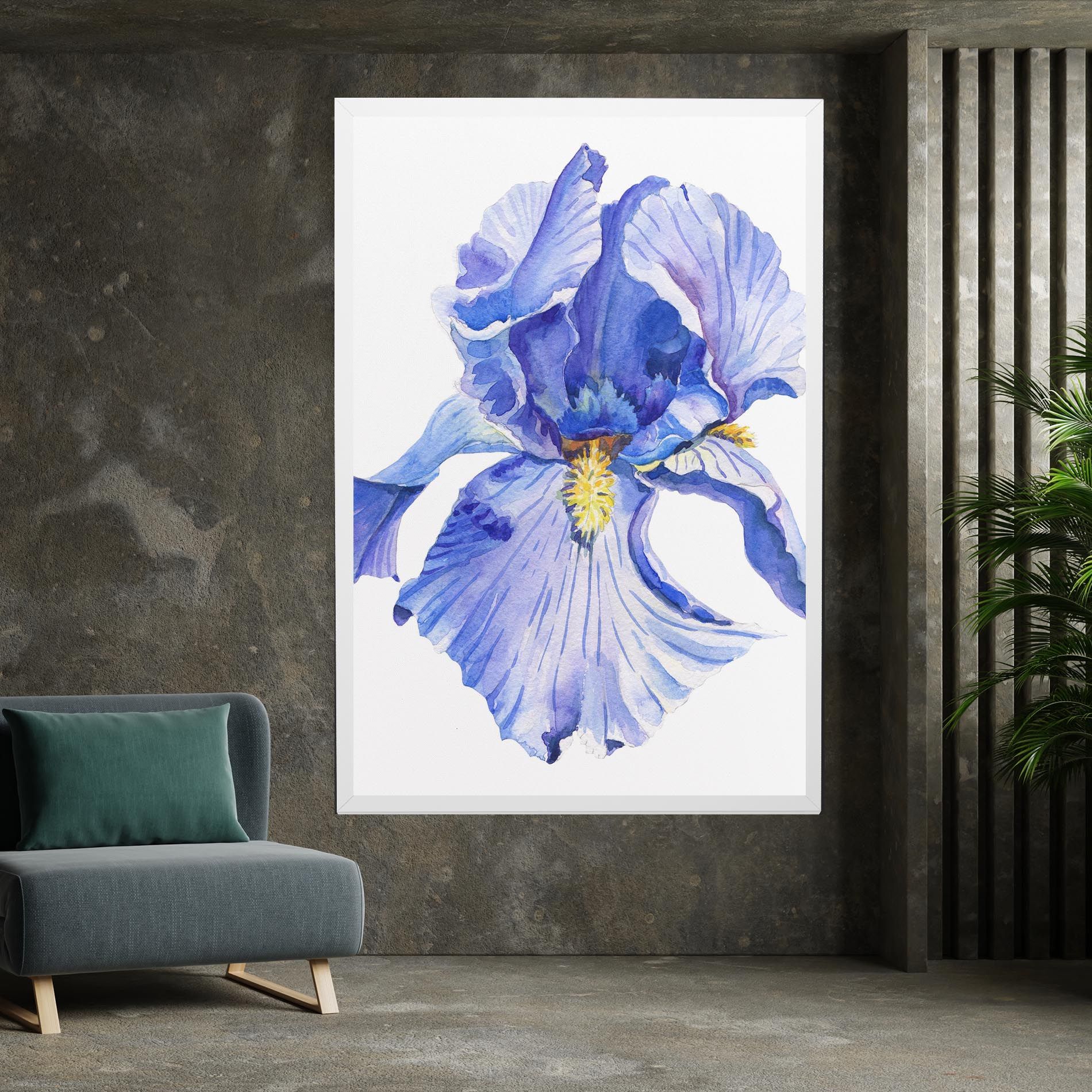 Purple Iris On White mockup 7