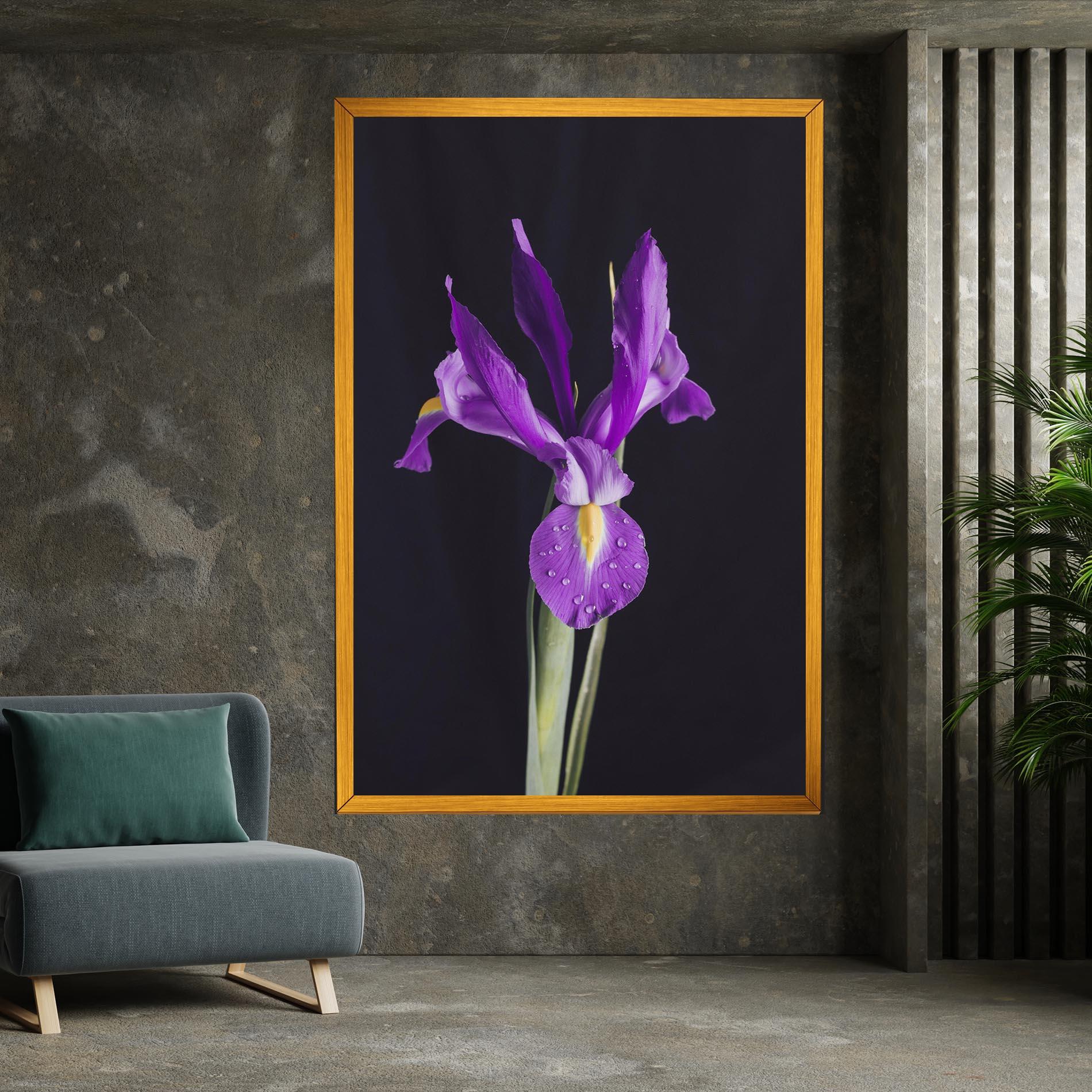 Tablou Canvas Fresh Purple Iris mockup 7