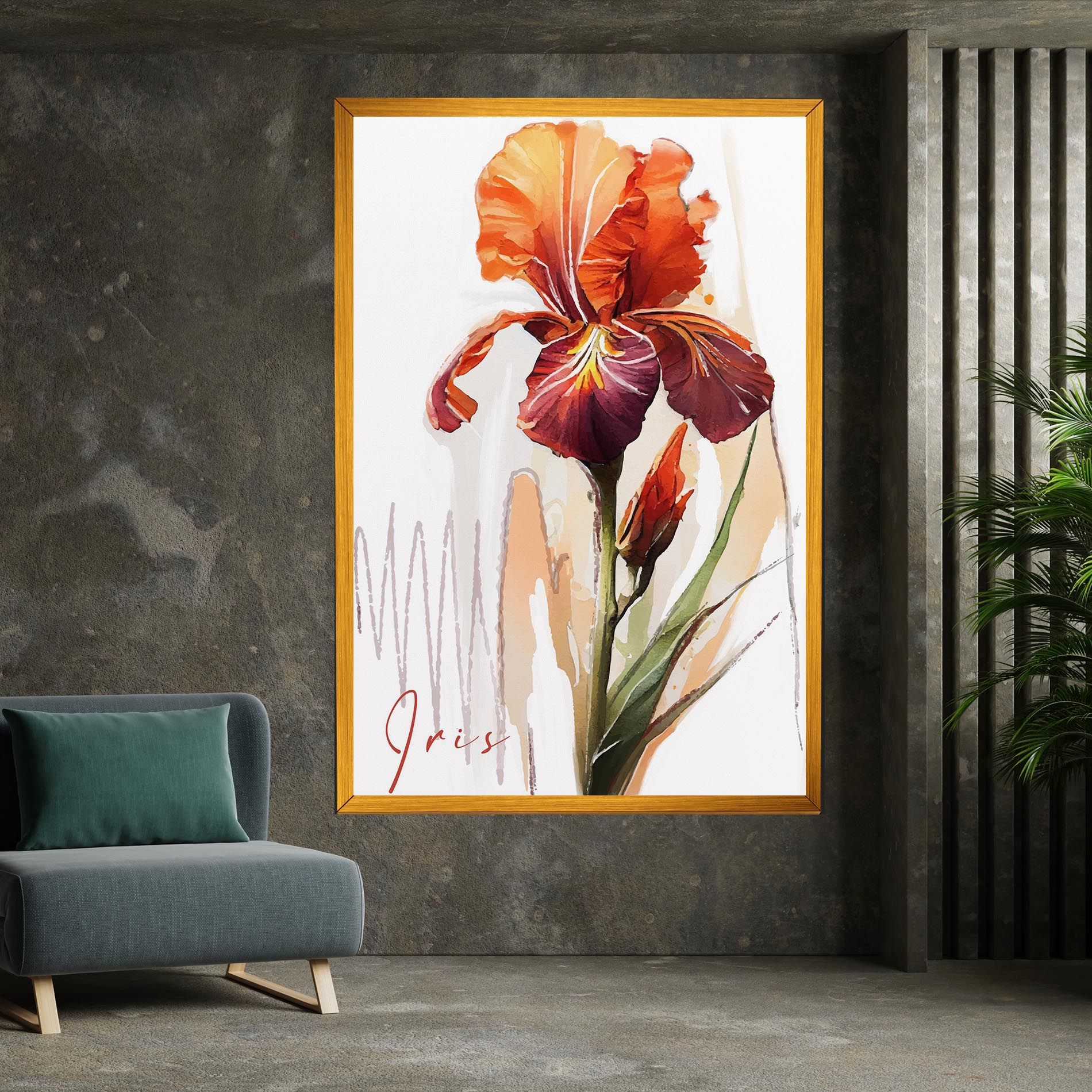 Orange Iris mockup 7