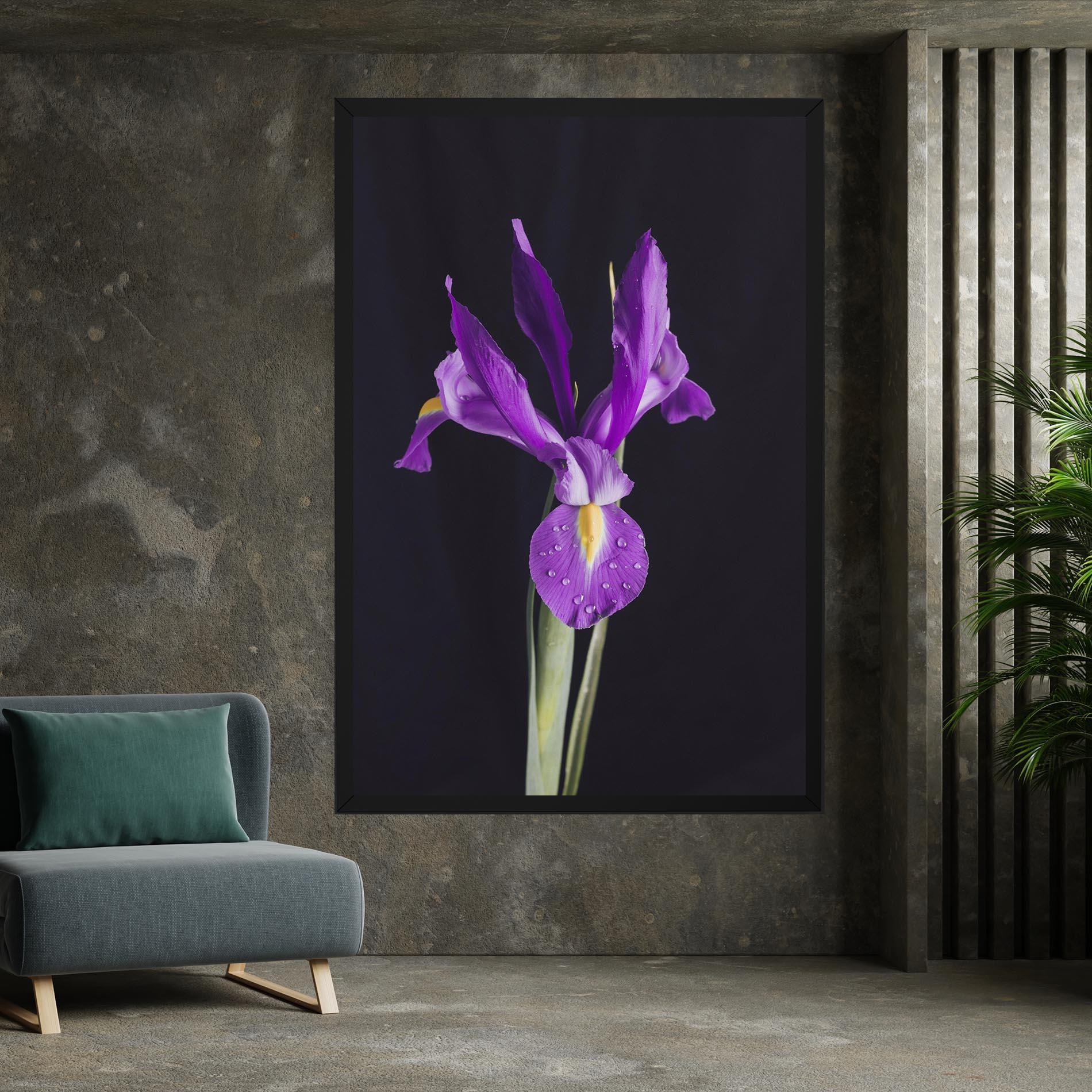 Tablou Canvas Fresh Purple Iris mockup 7