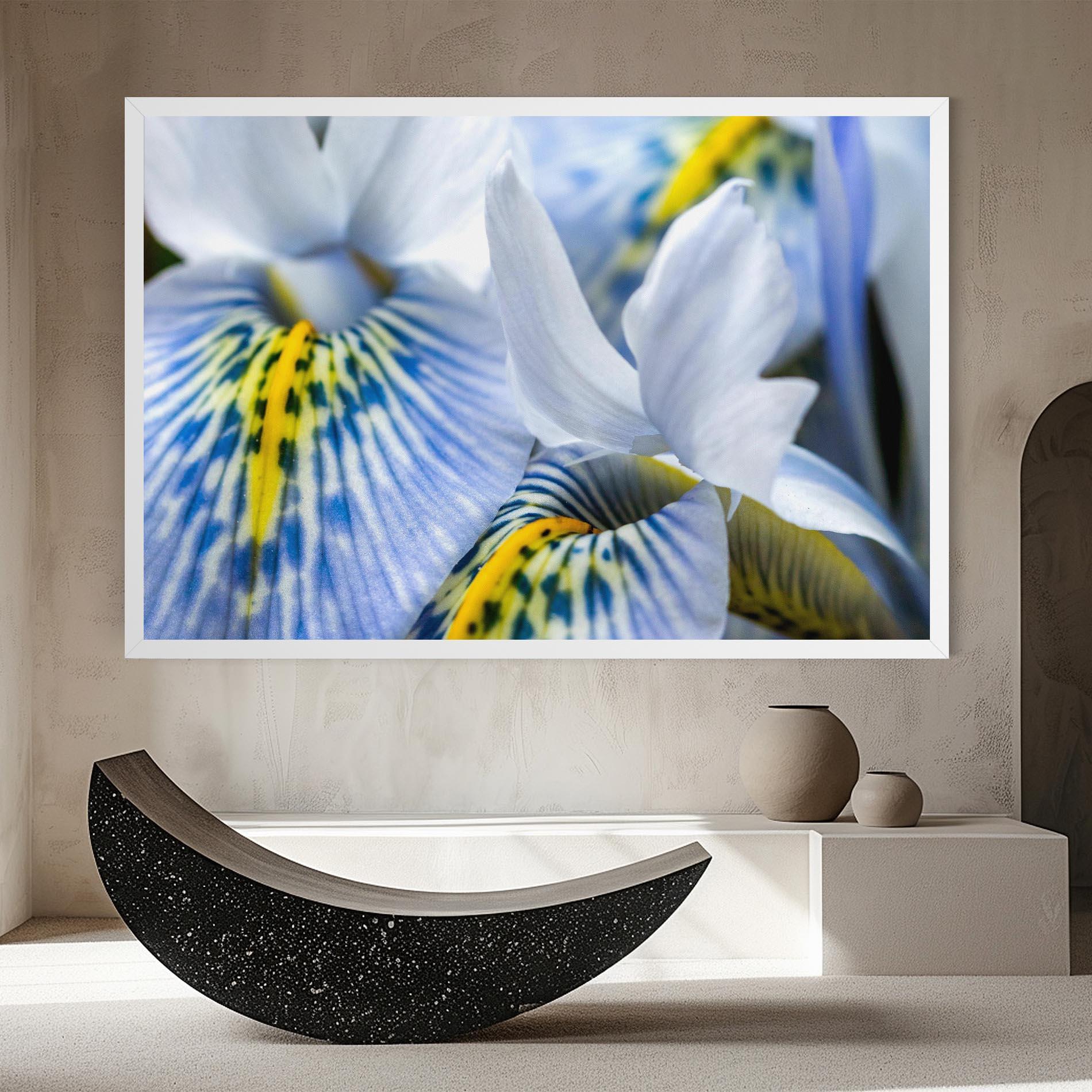 Tablou Canvas Blue Yellow Iris mockup 8