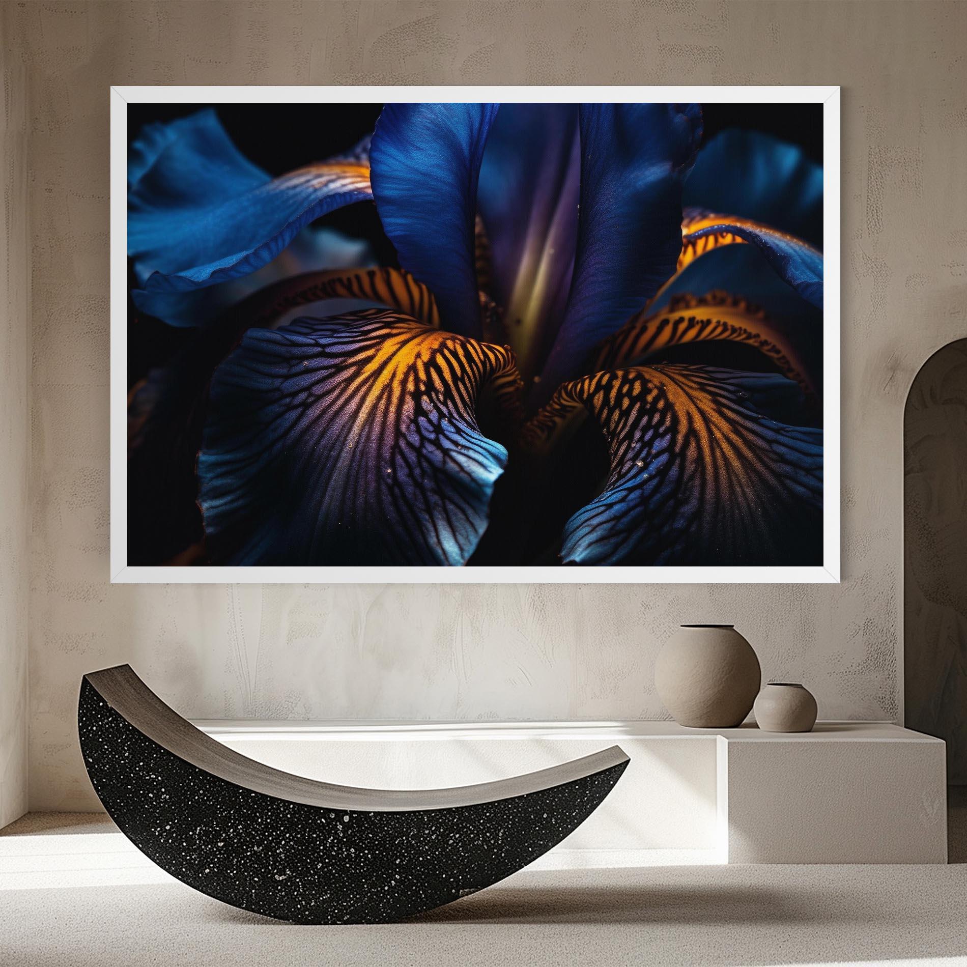 Tablou Canvas Dark Yellow Iris mockup 8